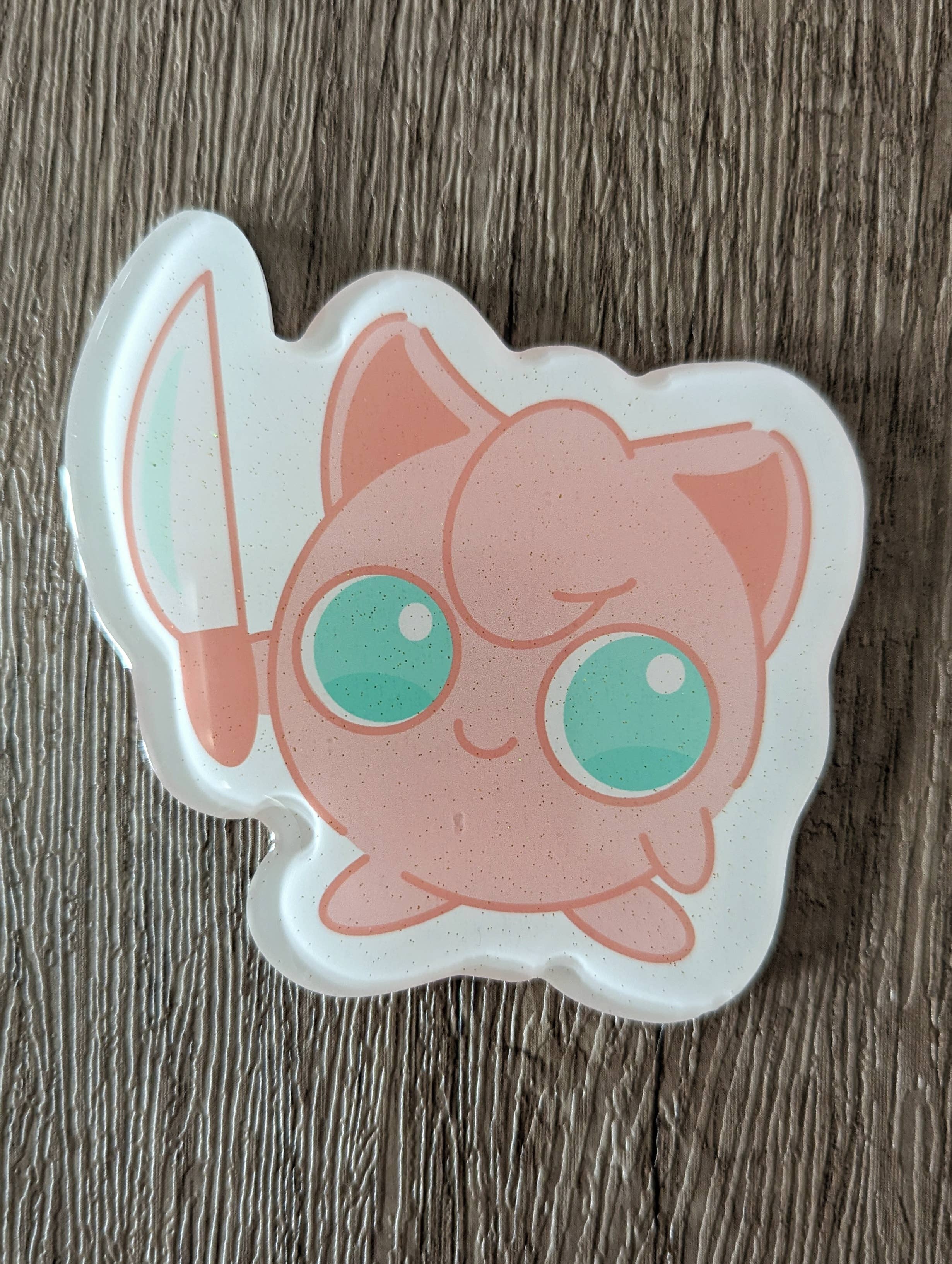 Jigglypuff Magnet - Cute Sparkly pokémon