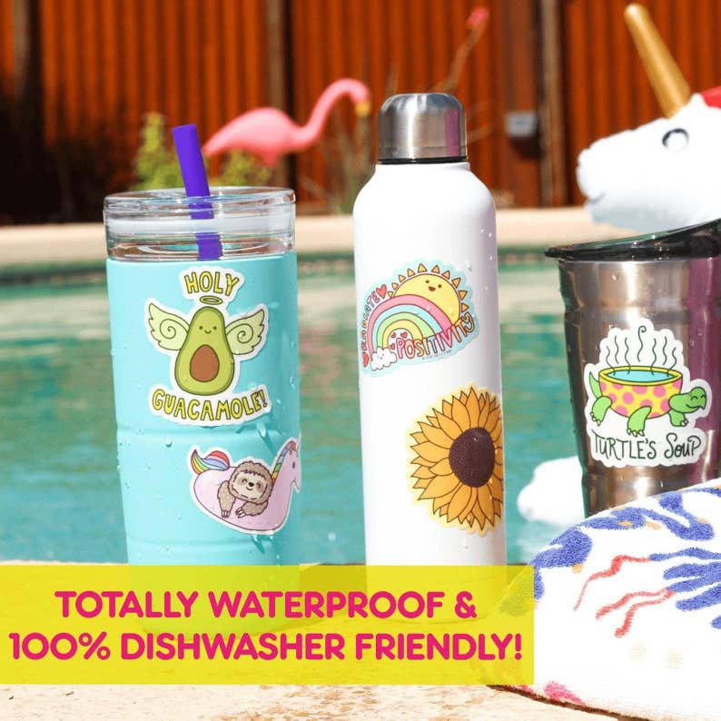 Puppy Planter Pet Holiday Gift Vinyl Sticker (Glitter)