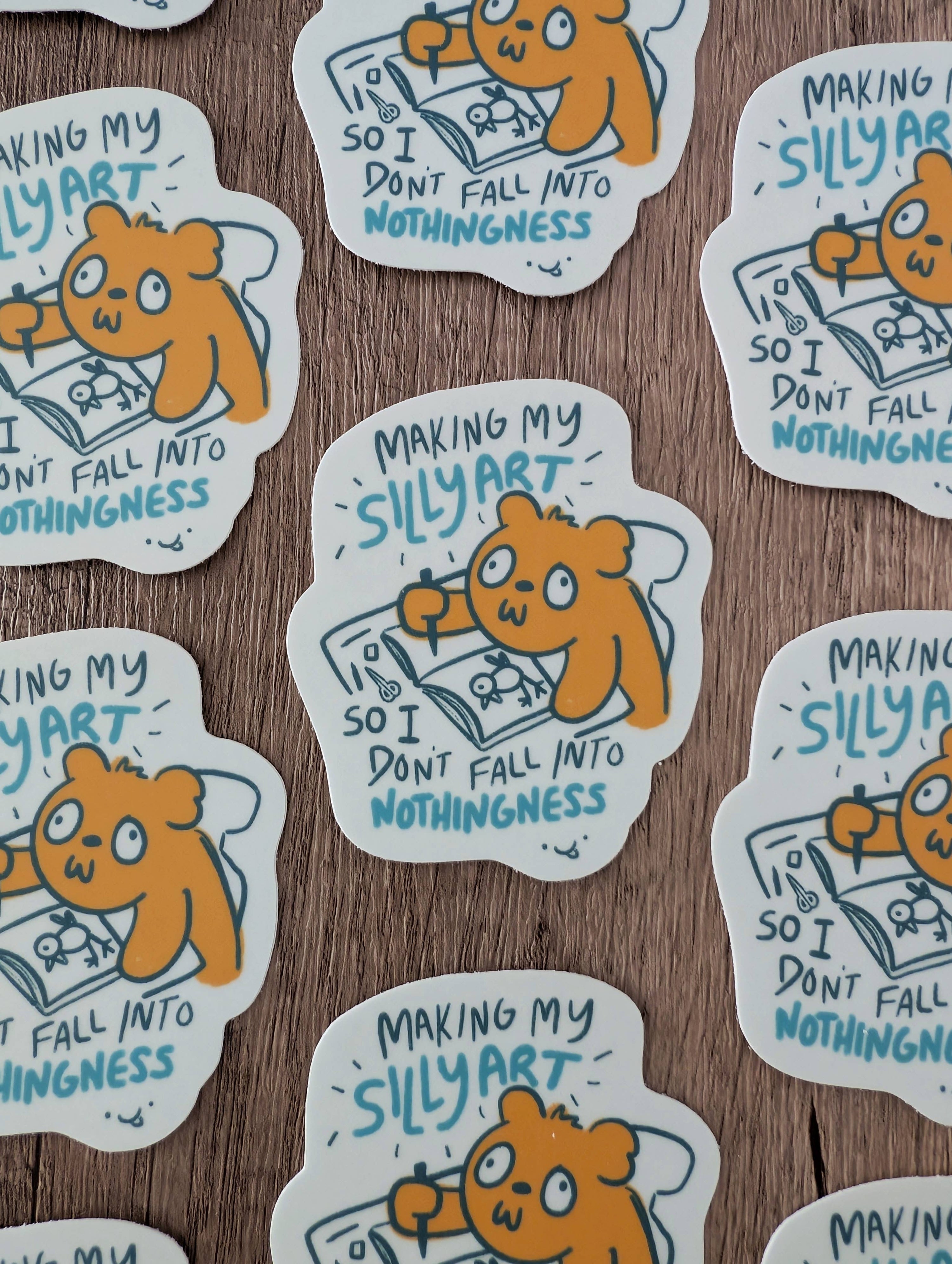 Making My Silly Art - Cute Funny Vinyl Sticker