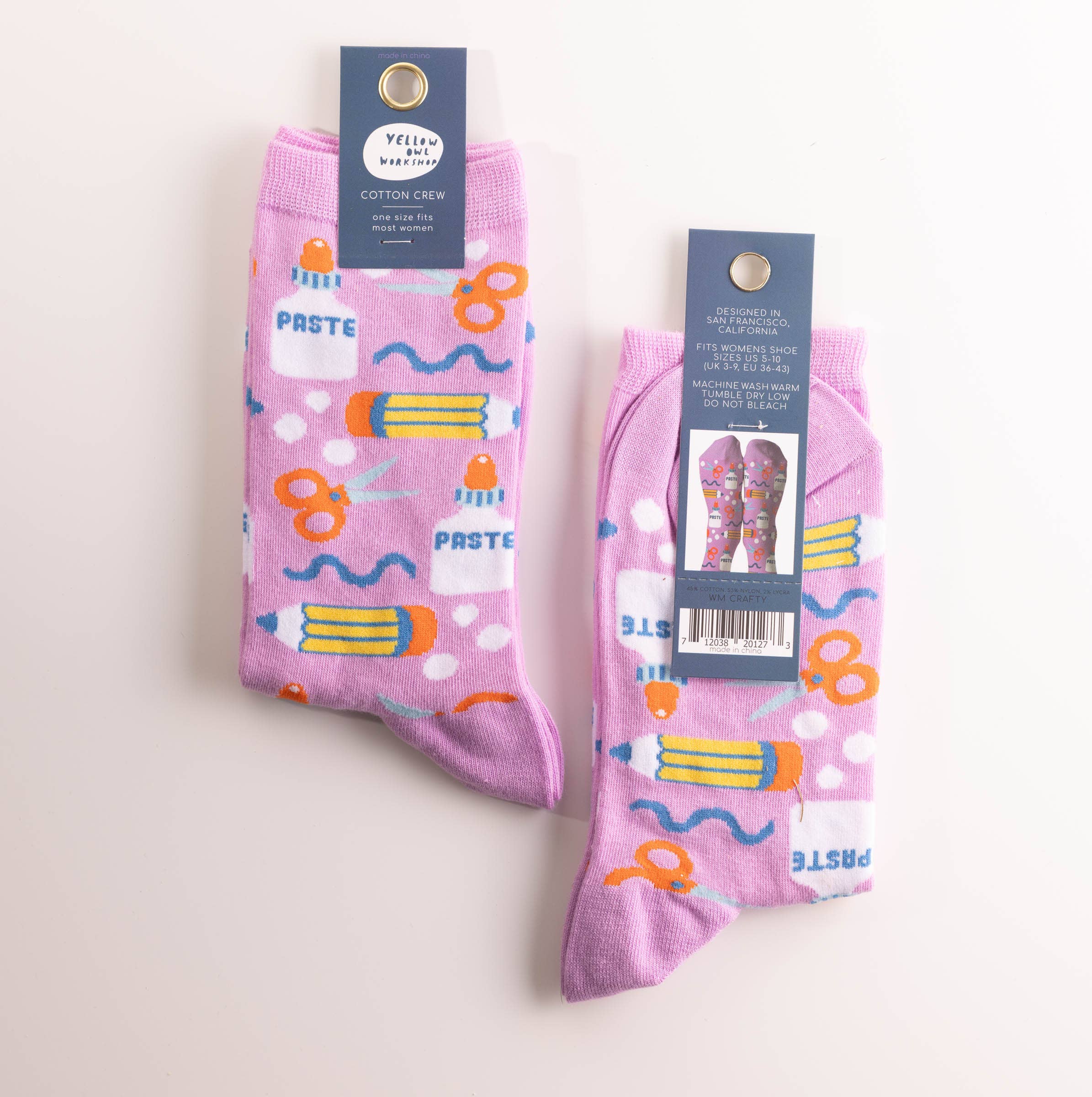 Crafty Socks - Small Crew Socks - Hobby-themed gifts