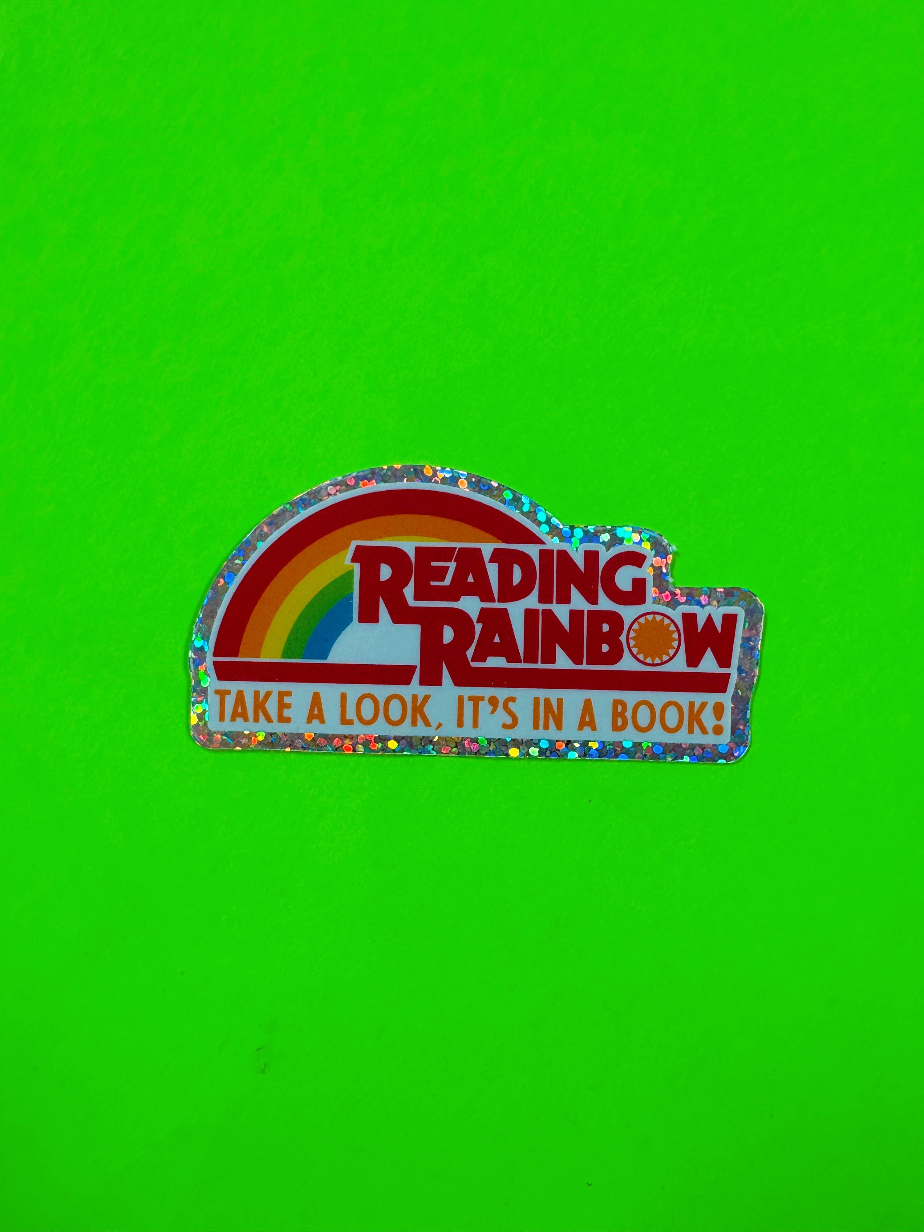 Reading Rainbow Sticker | Retro 90s Nostalgia for Book Lover