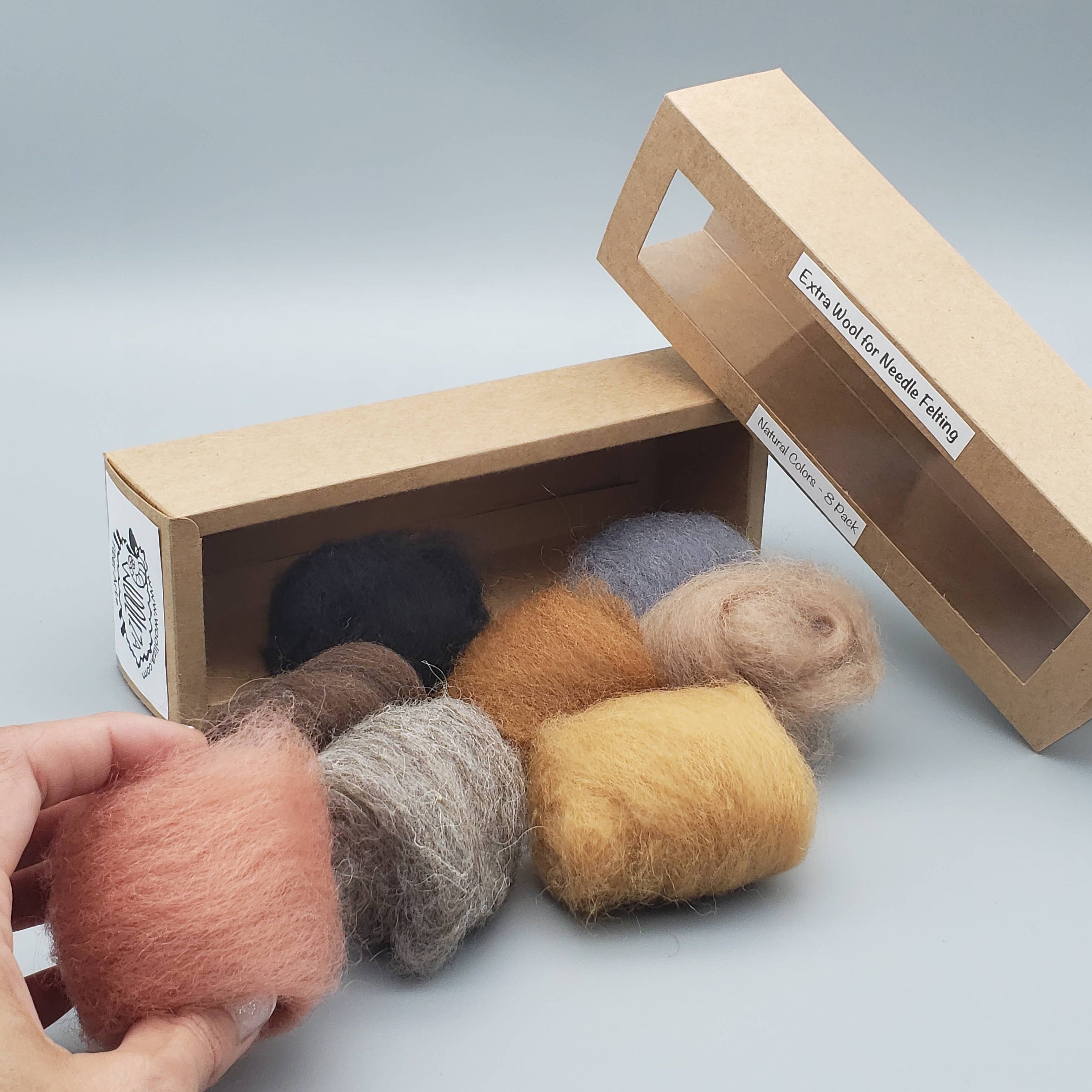 Medium Size - Extra Wool Color Box- Three Color Options