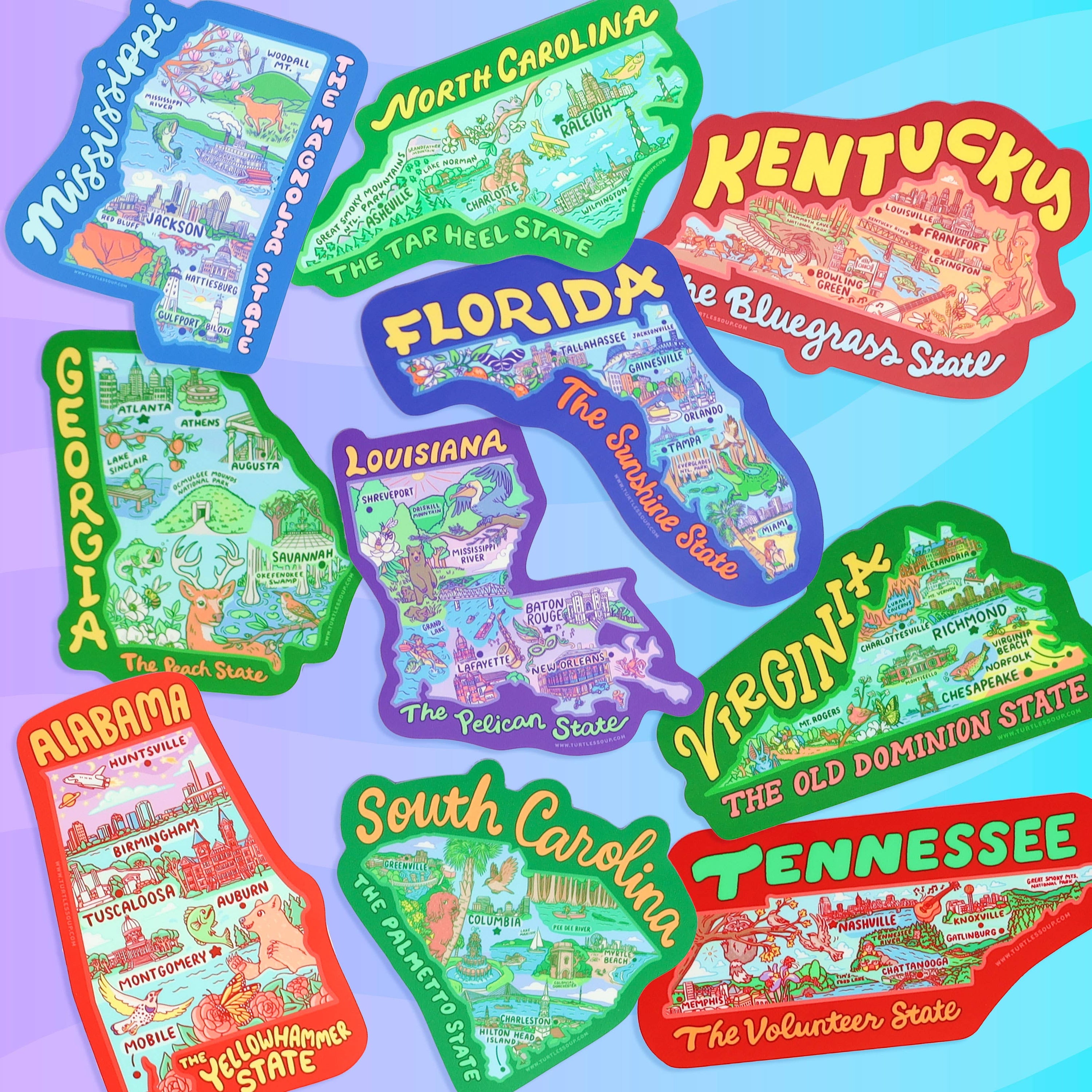 North Carolina Map Tar Heel State Decal Vinyl Sticker