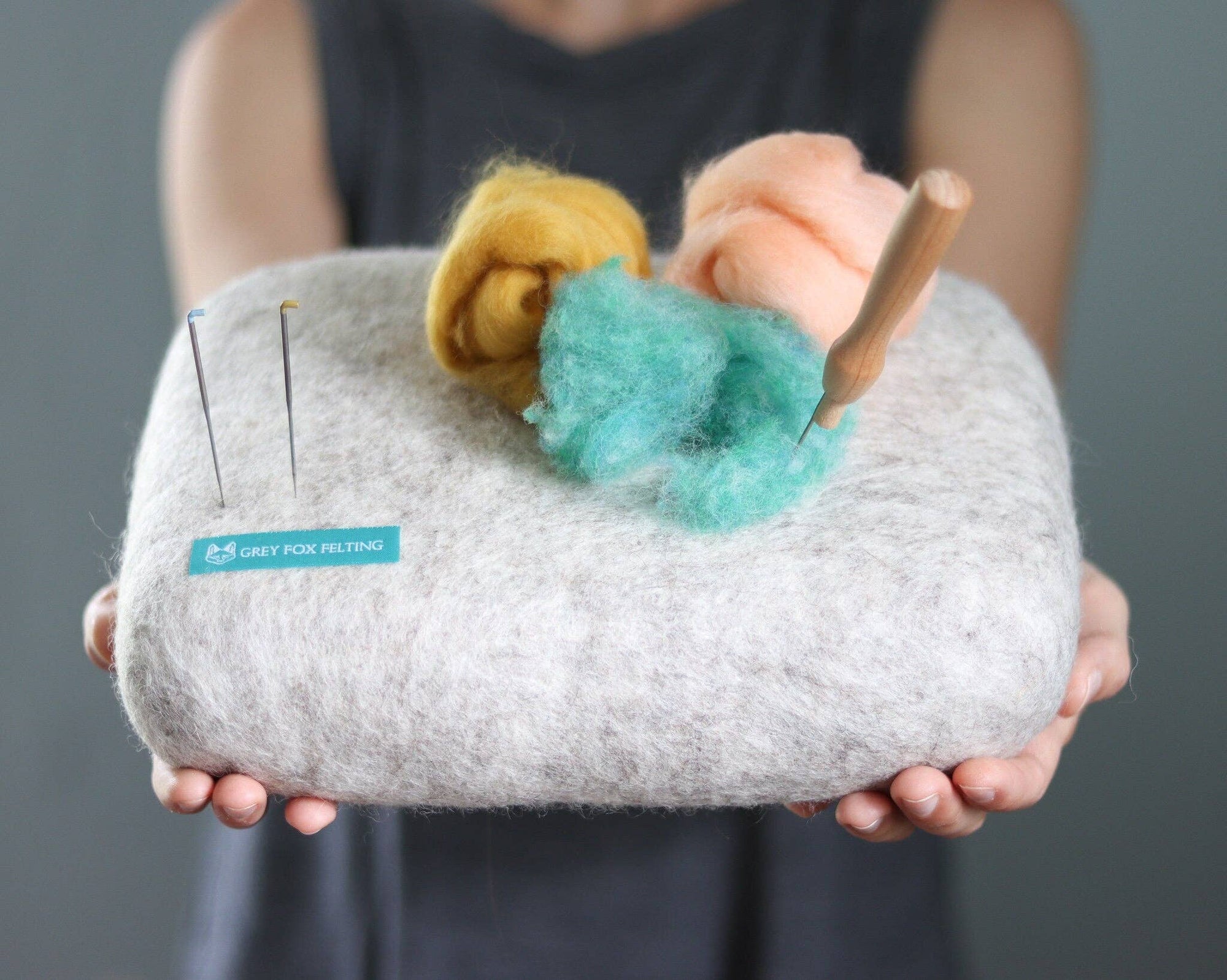 100% Pure Wool Needle Felting Mat - Large