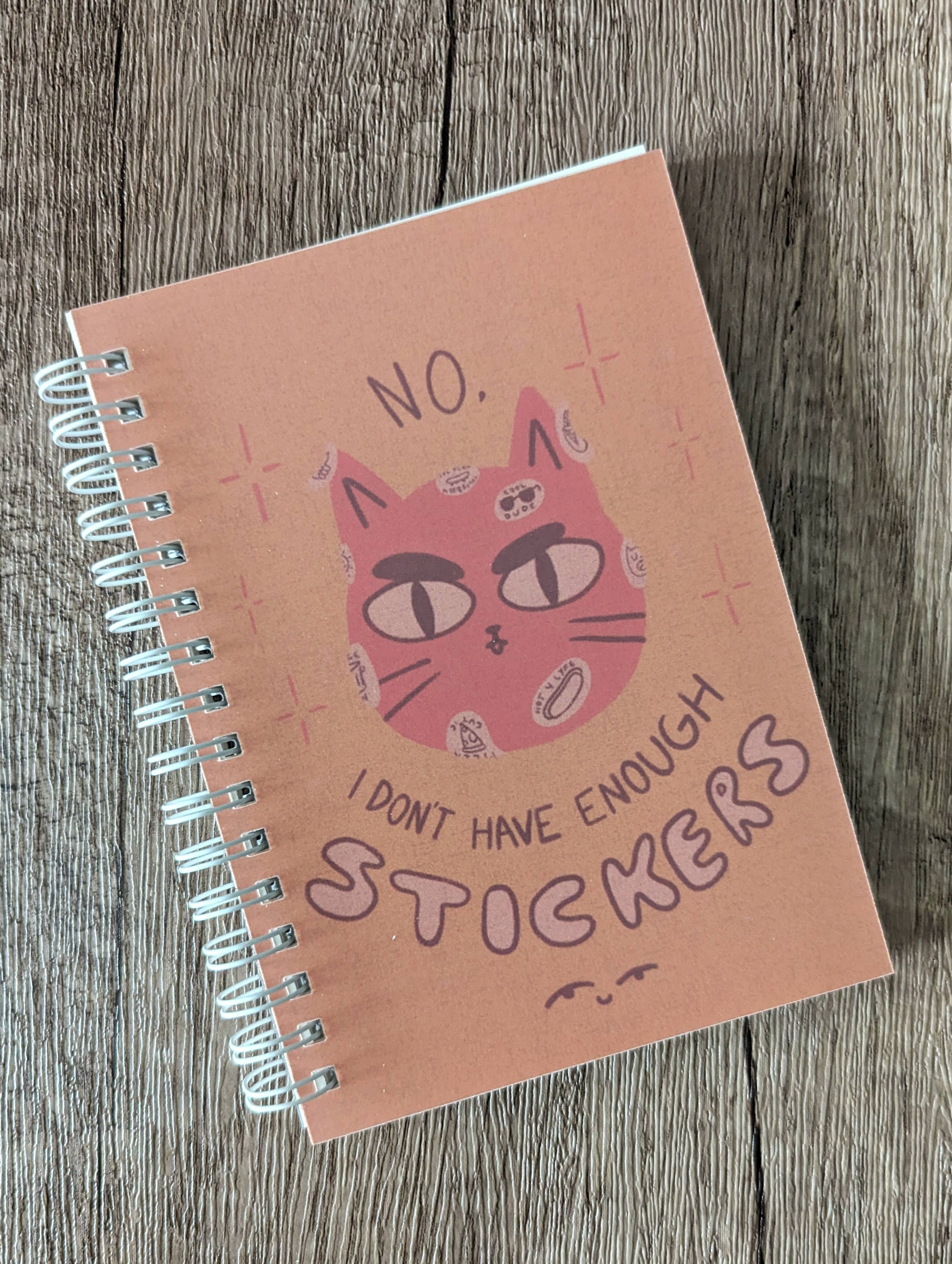 Not Enough Stickers - Cat - Reusable Sticker Book - 50 Pages