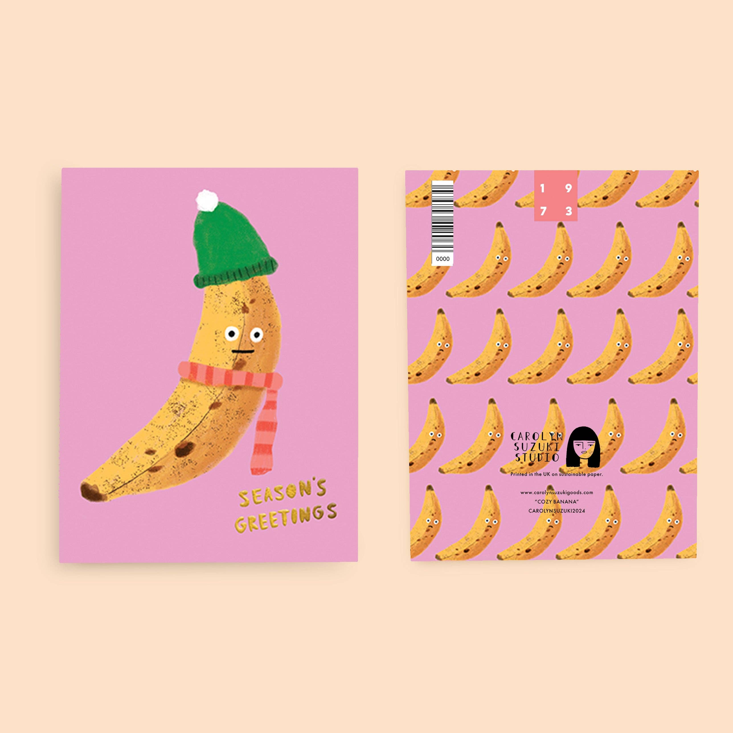 COZY BANANA - Holiday Card