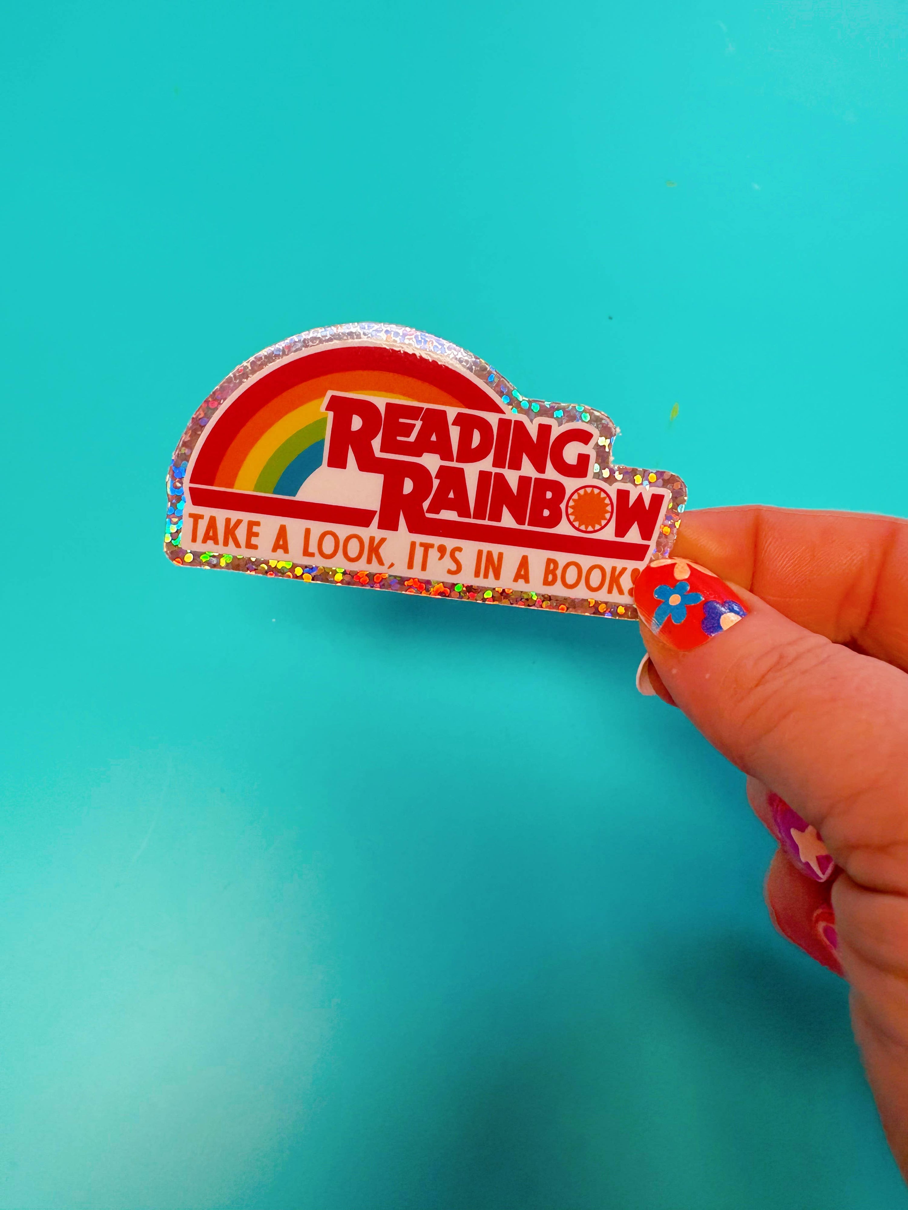 Reading Rainbow Sticker | Retro 90s Nostalgia for Book Lover