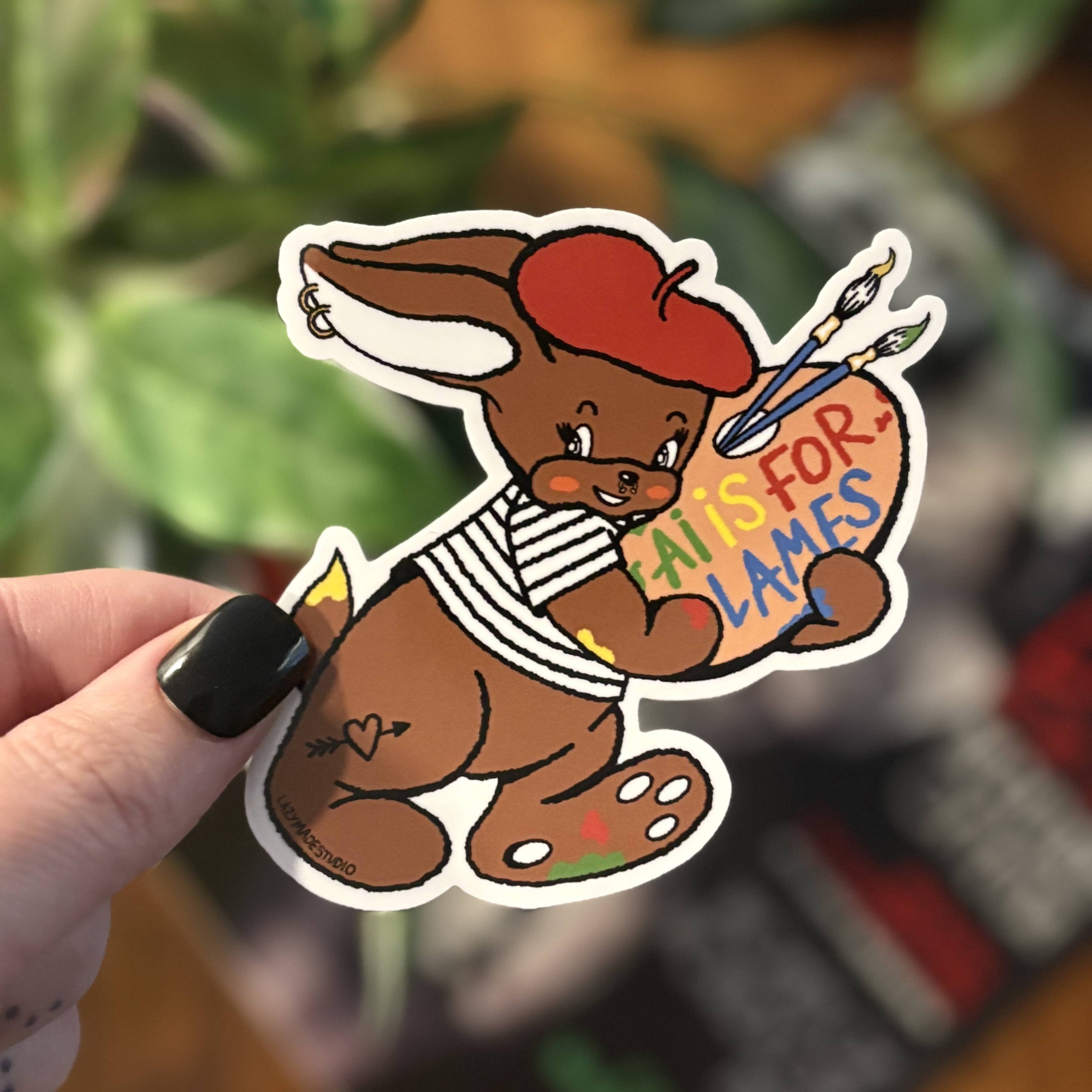 Ai Art is for Lames Waterproof Sticker 