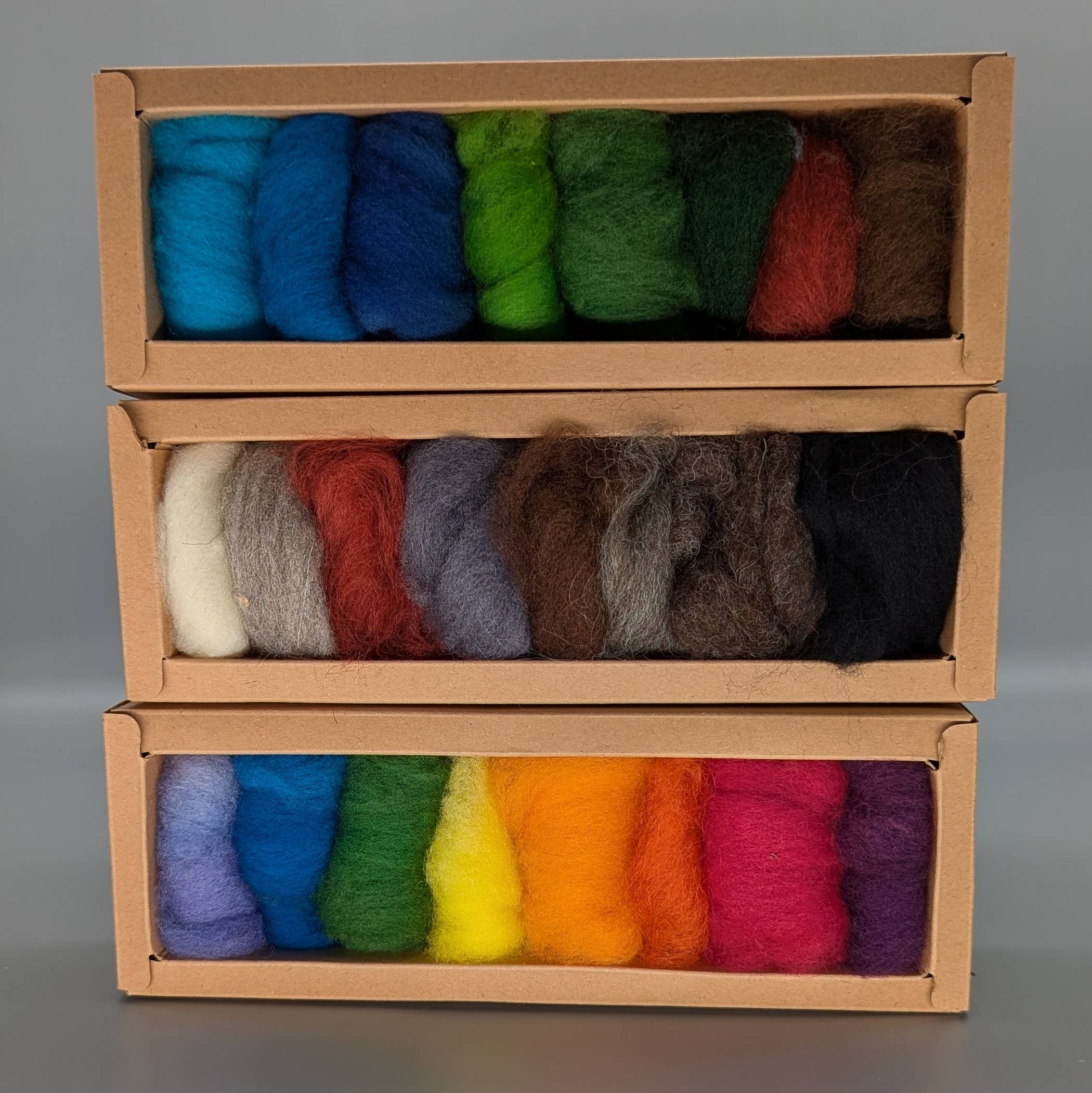 Medium Size - Extra Wool Color Box- Three Color Options