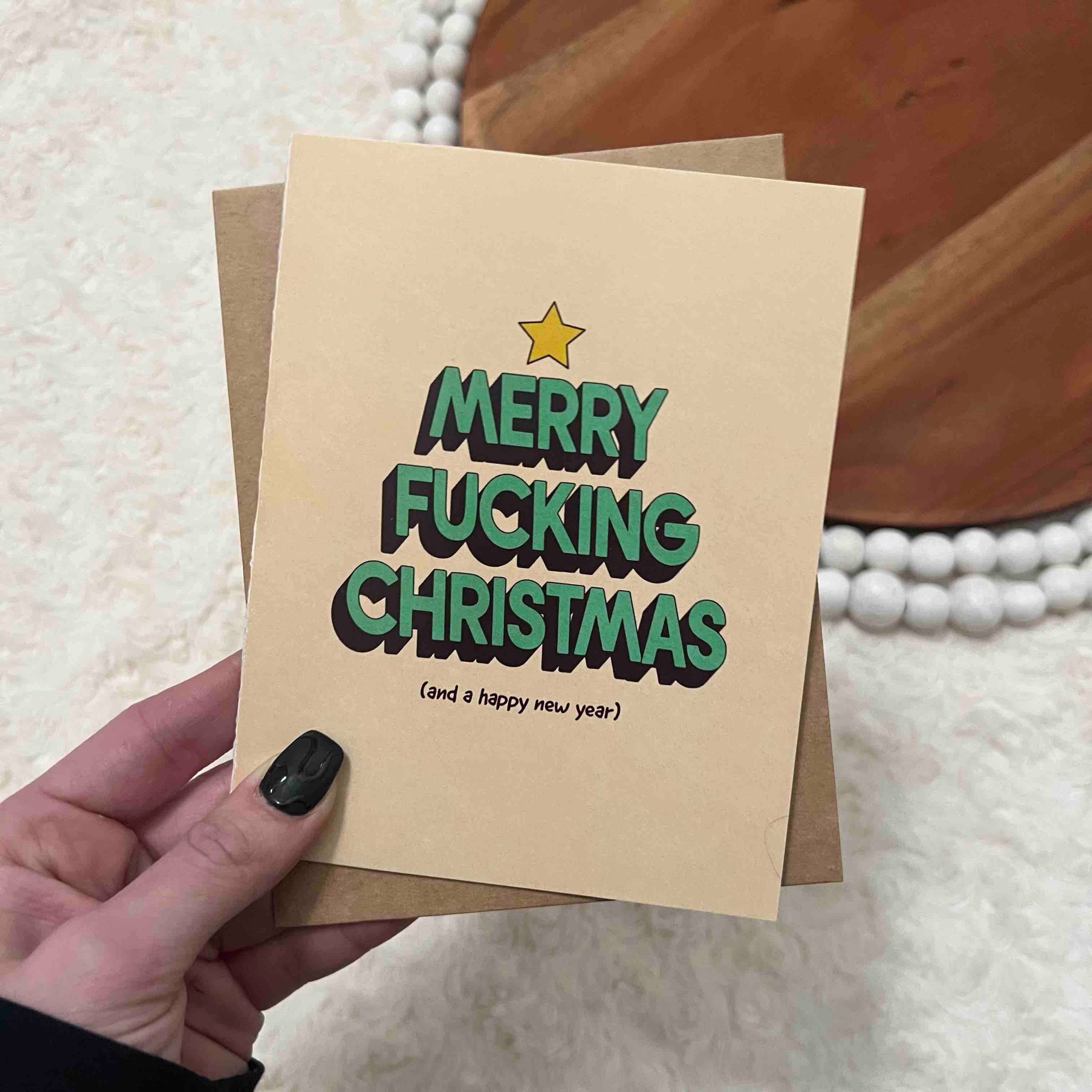 "Merry Fuc*ing Christmas" Greeting Card