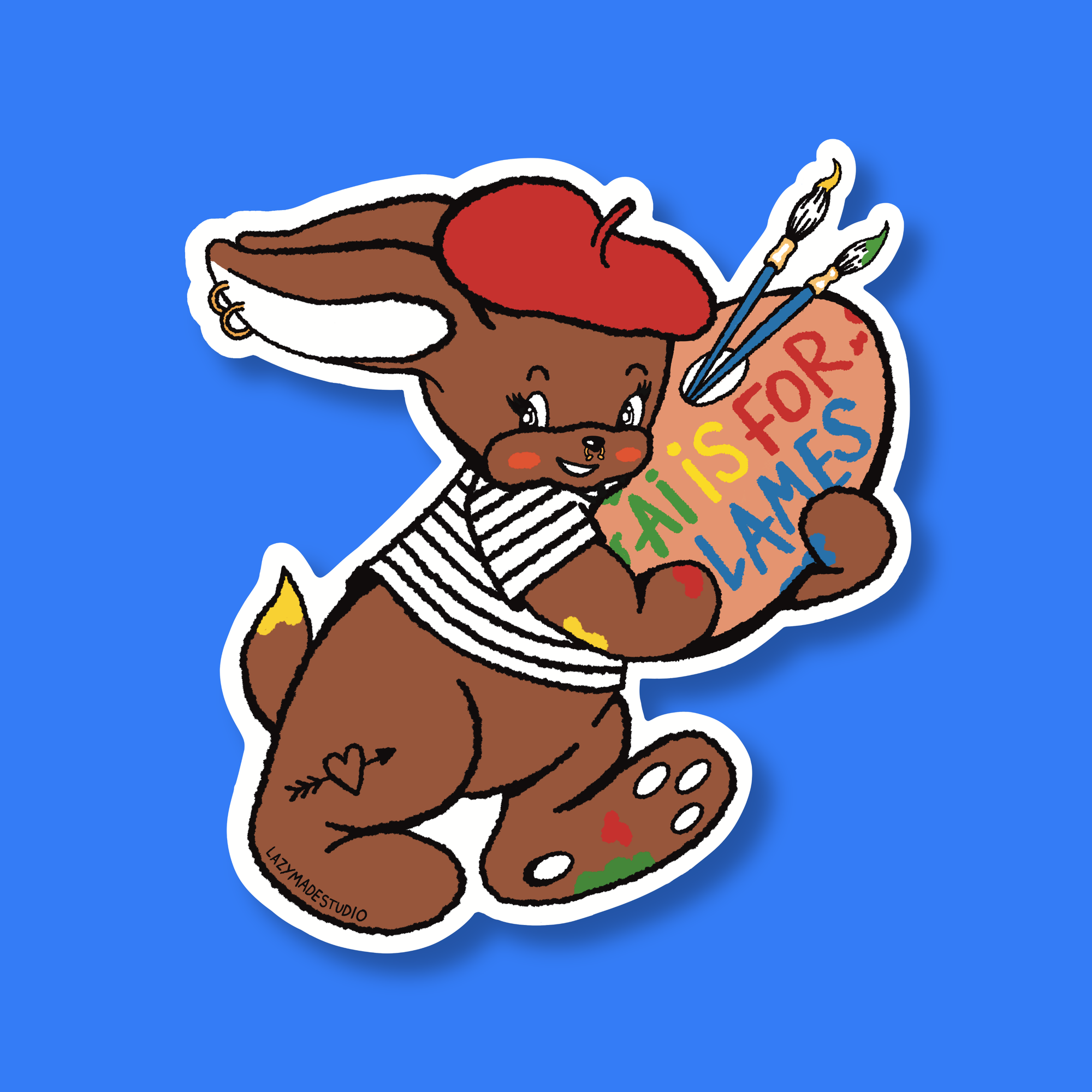 Ai Art is for Lames Waterproof Sticker 