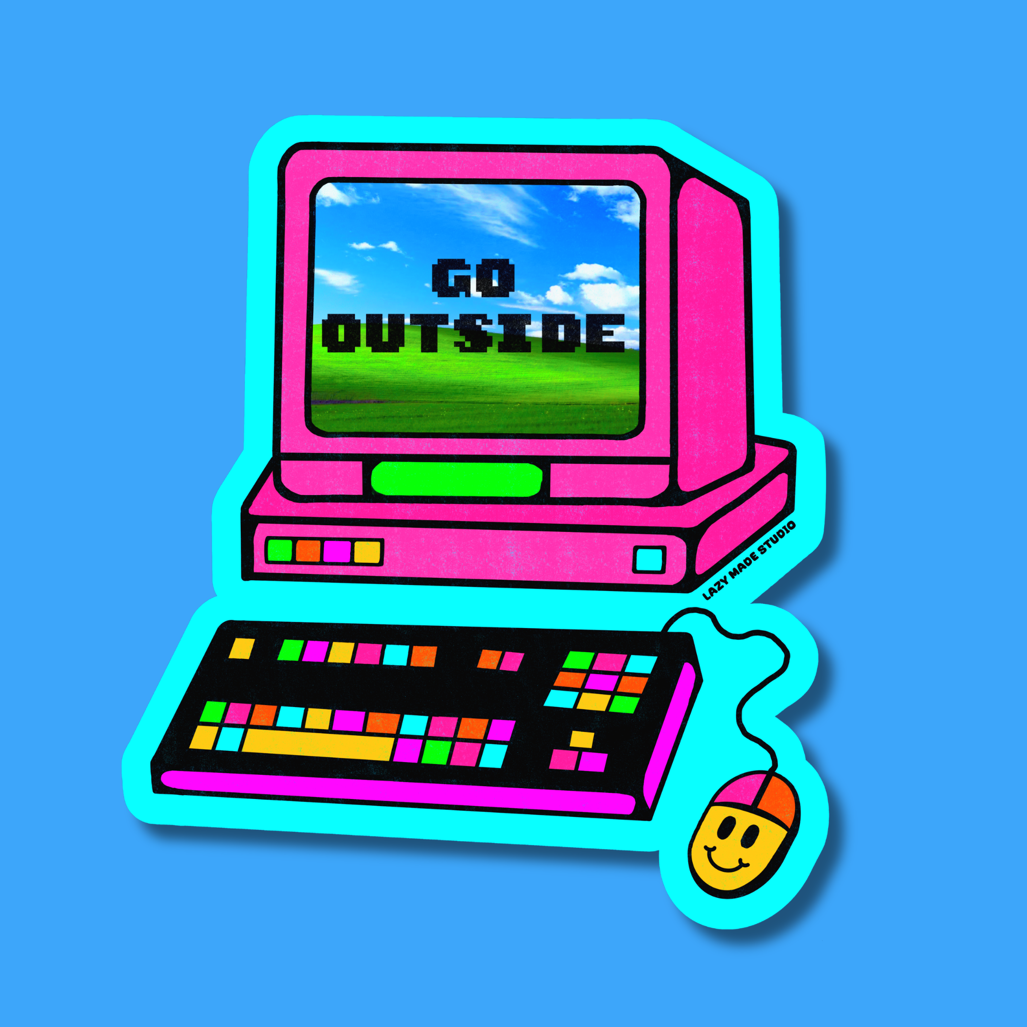 Go Outside Waterproof Sticker 
