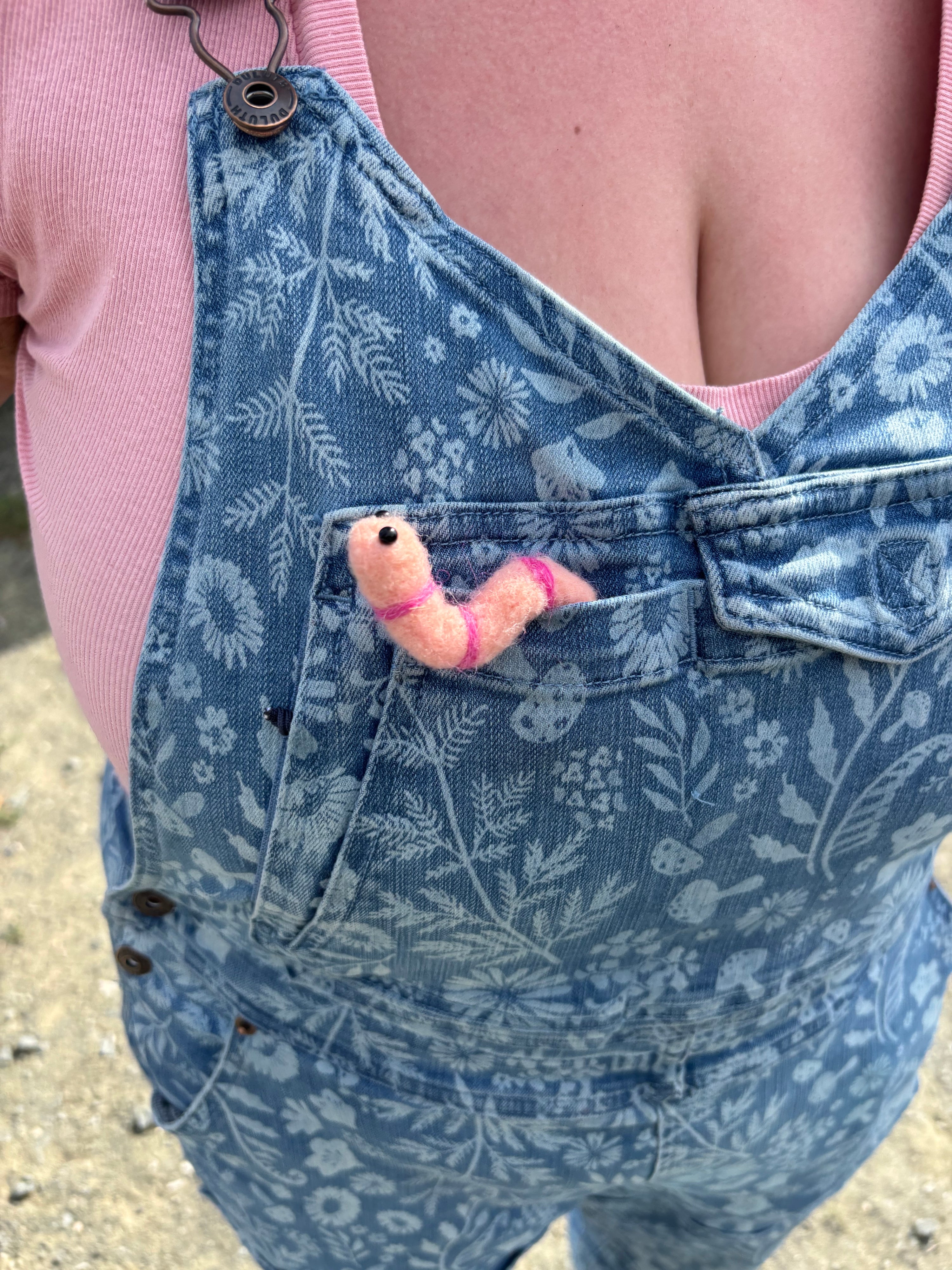 Felted Wiggly Worm
