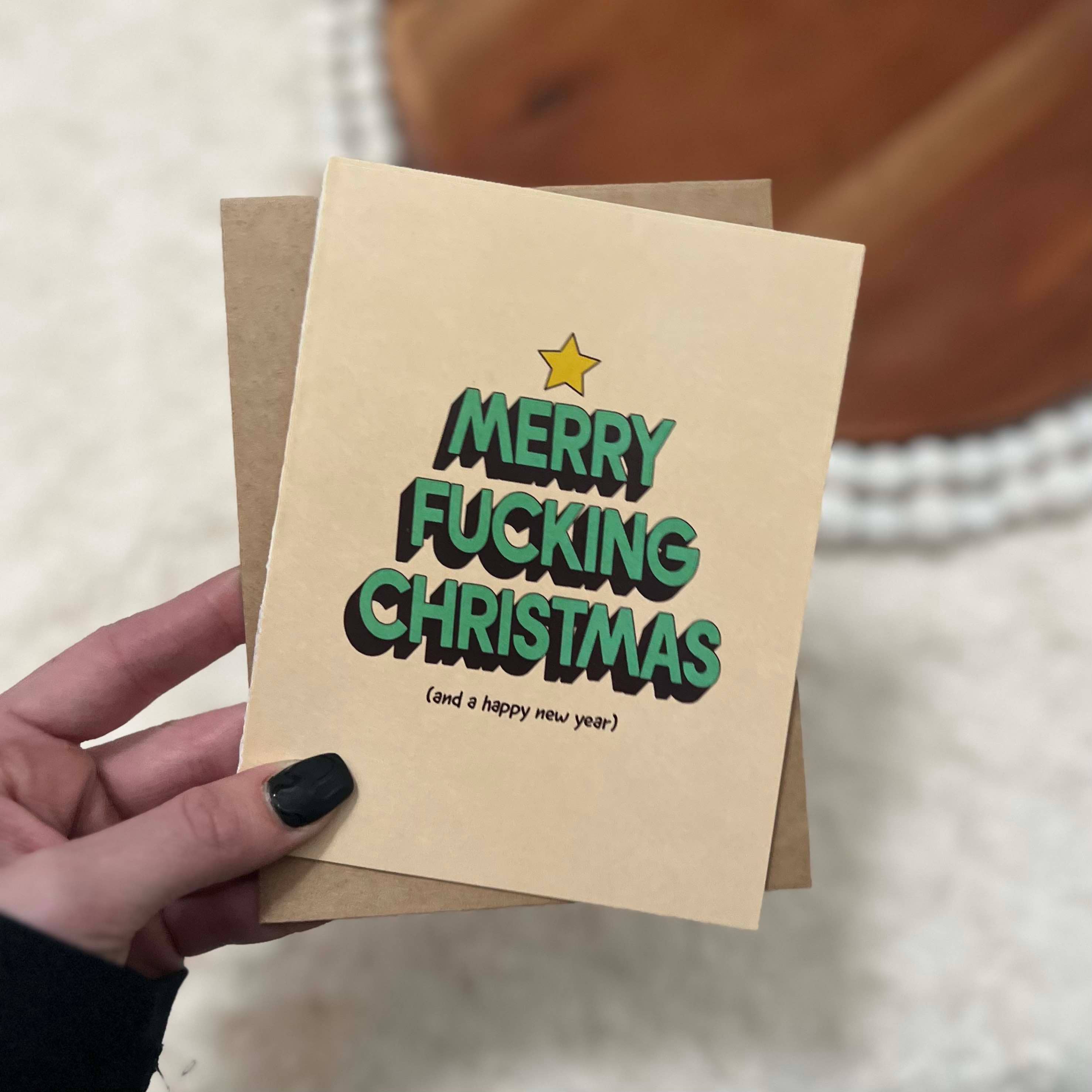 "Merry Fuc*ing Christmas" Greeting Card