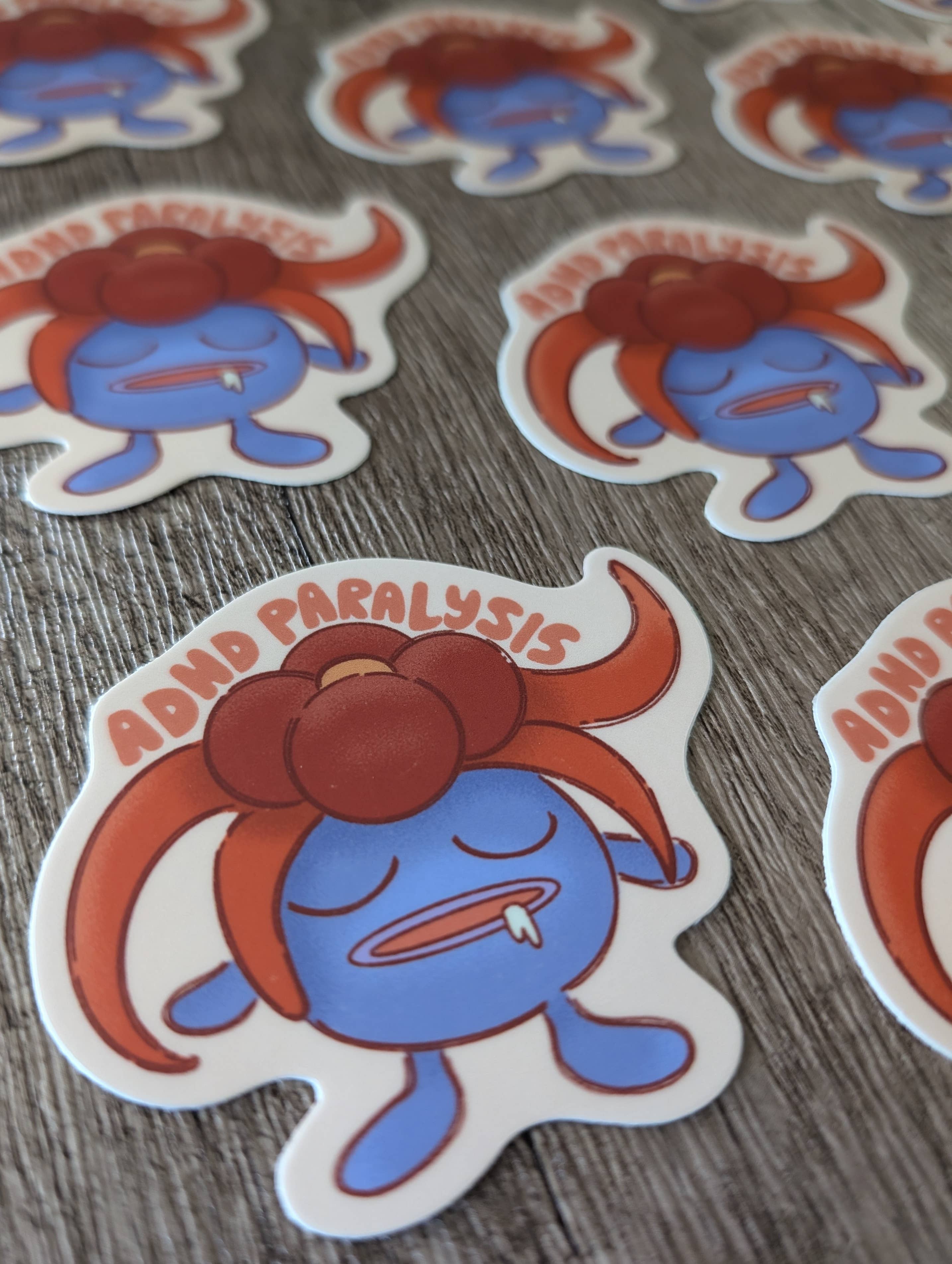 Gloom ADHD Paralysis - Pokémon Nintendo Game Vinyl Sticker