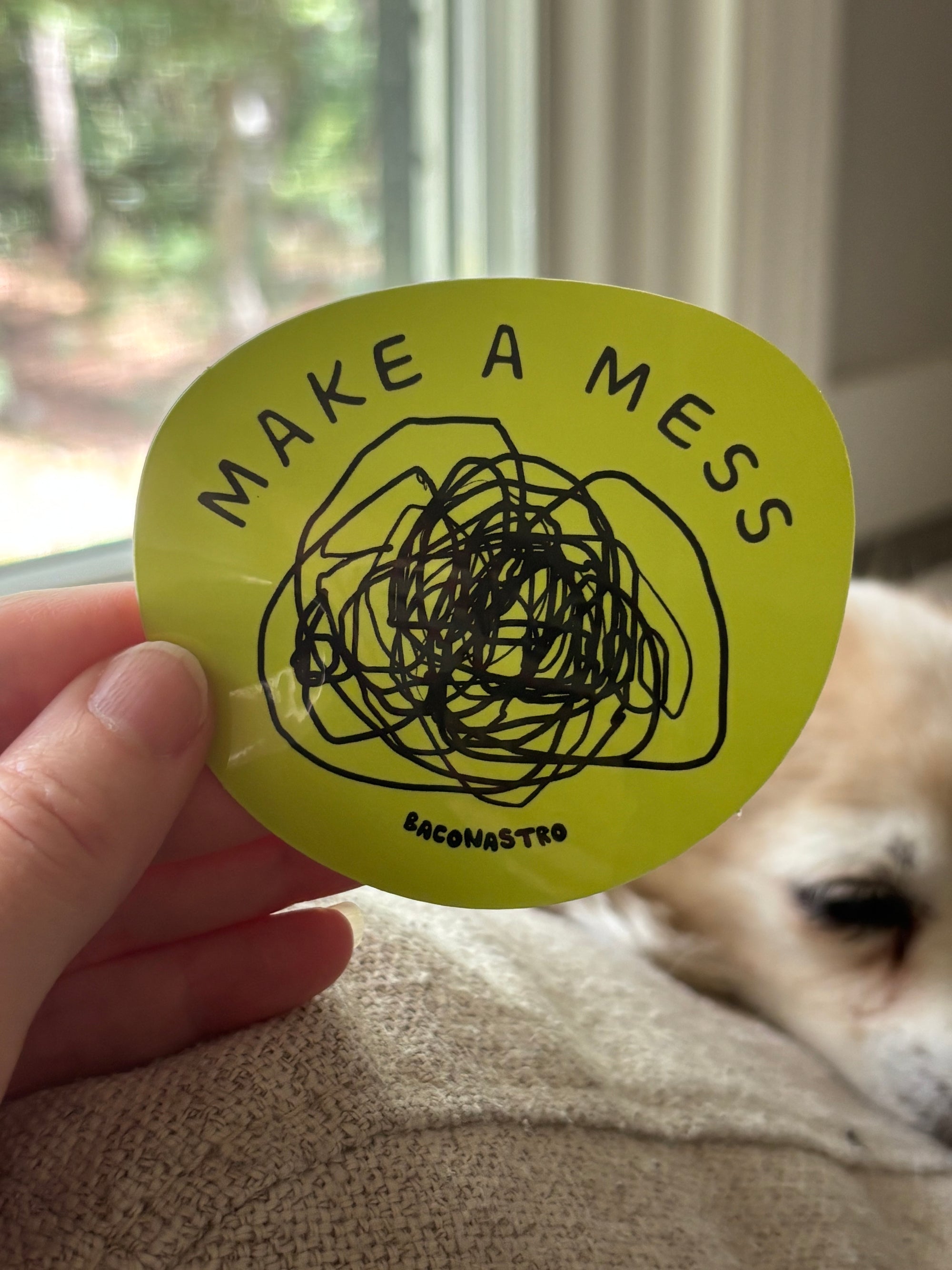 Make A Mess Sticker