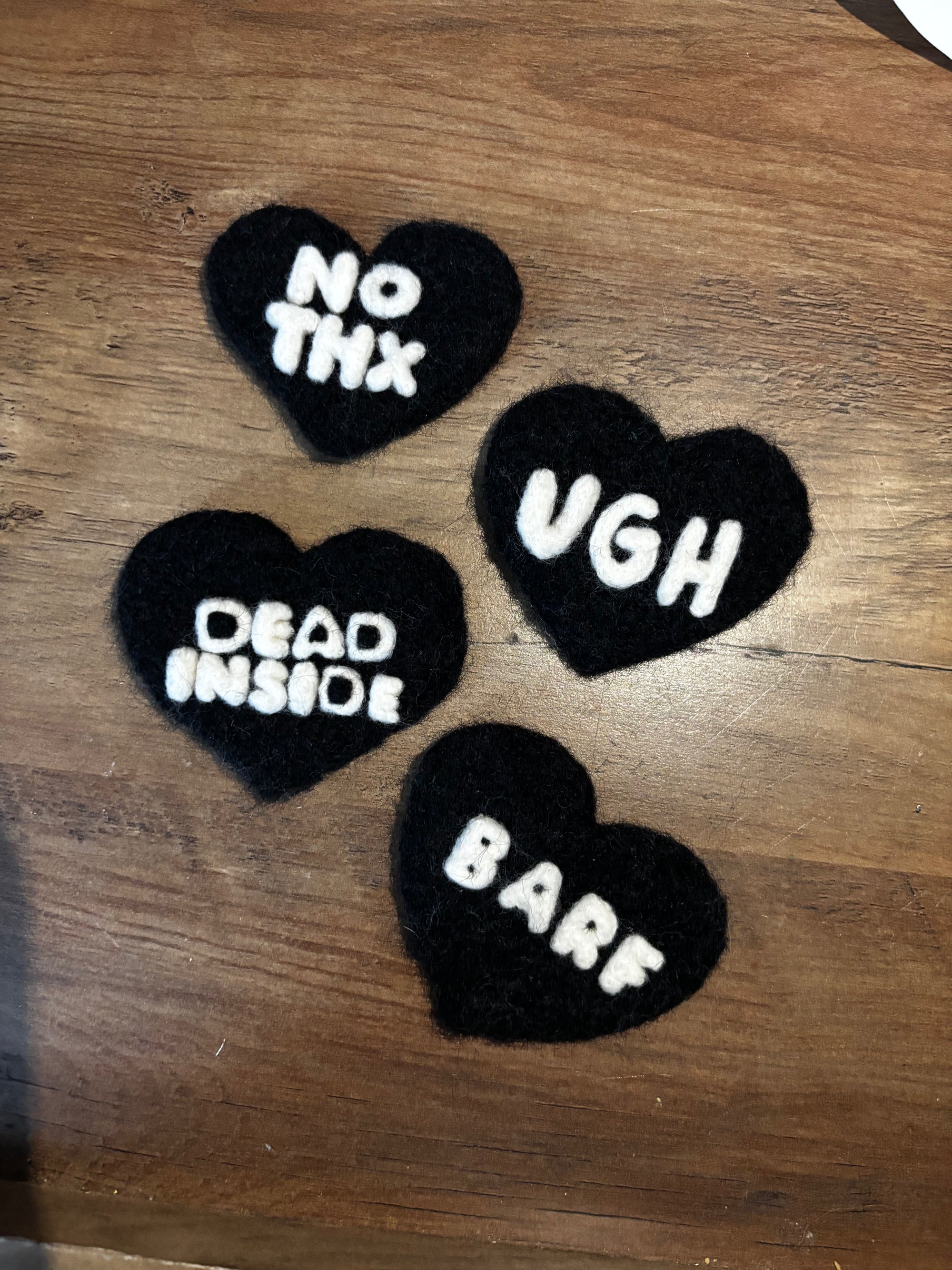 Dark Hearts Needle Felting Kit