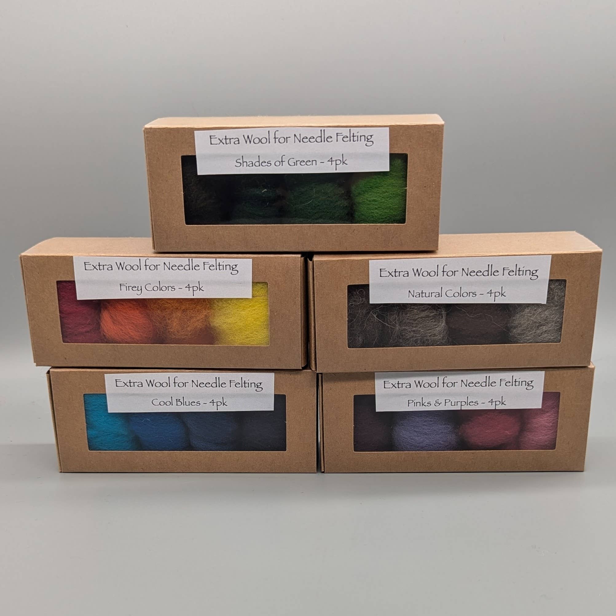 Small Size - Extra Wool Color Box- Five Color Options