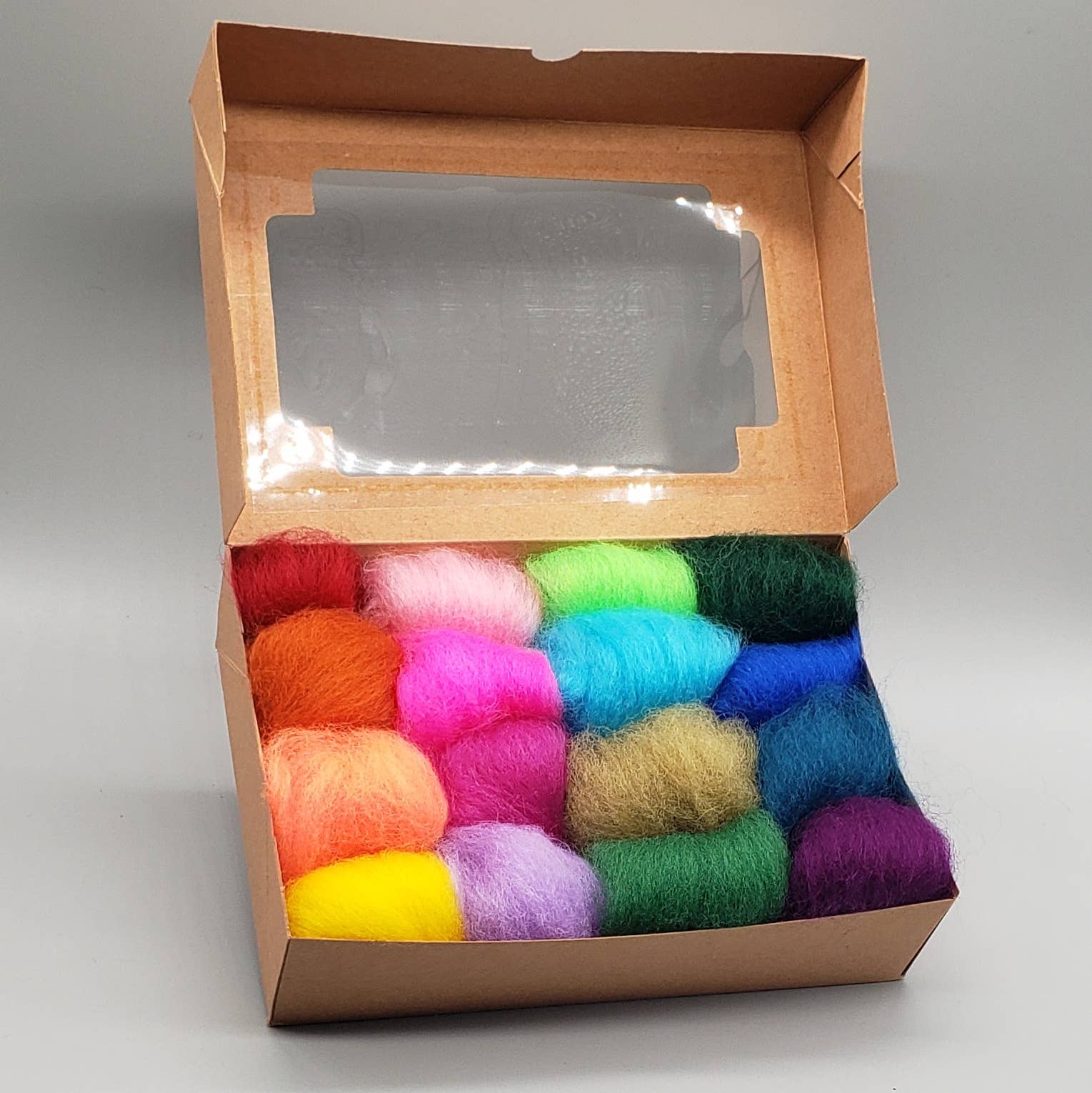 Large Size - Extra Wool Color Box- 16 Colors