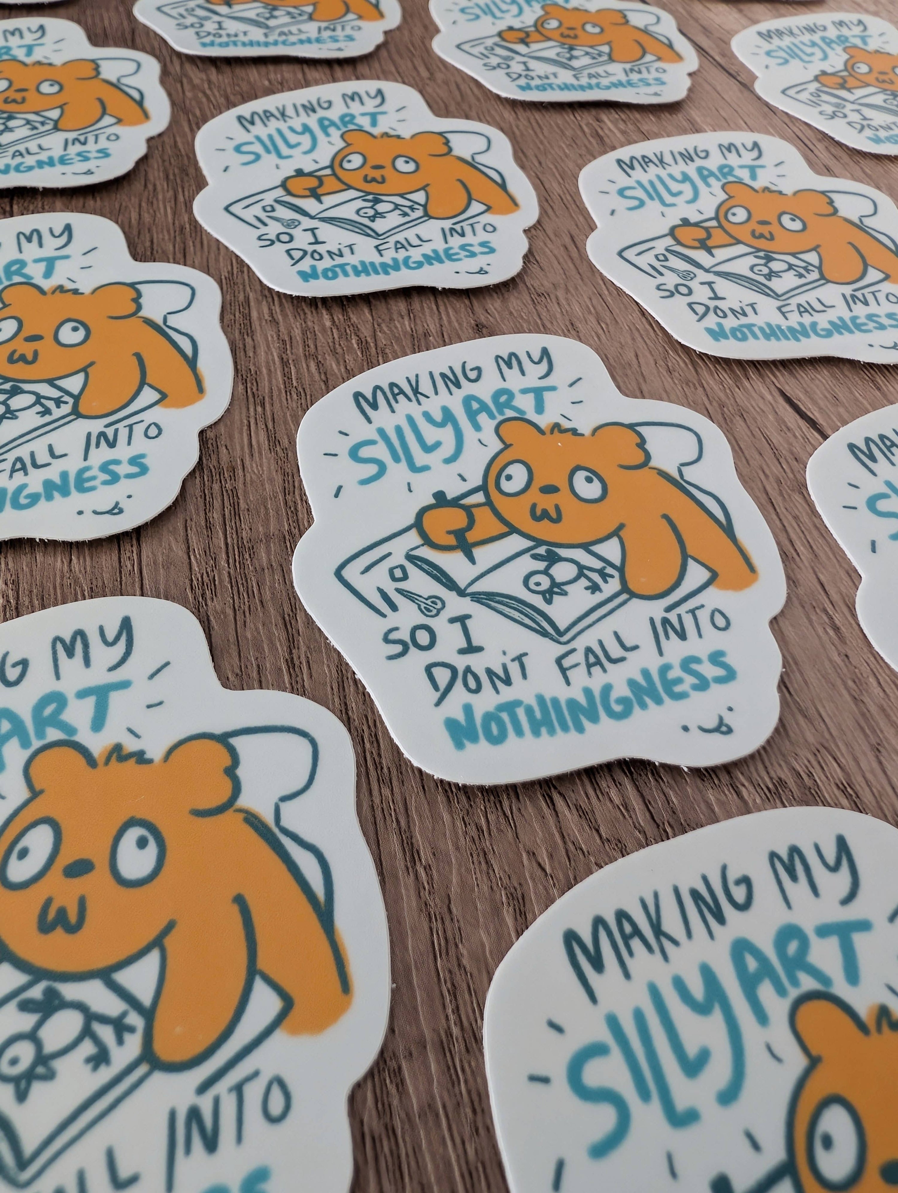 Making My Silly Art - Cute Funny Vinyl Sticker