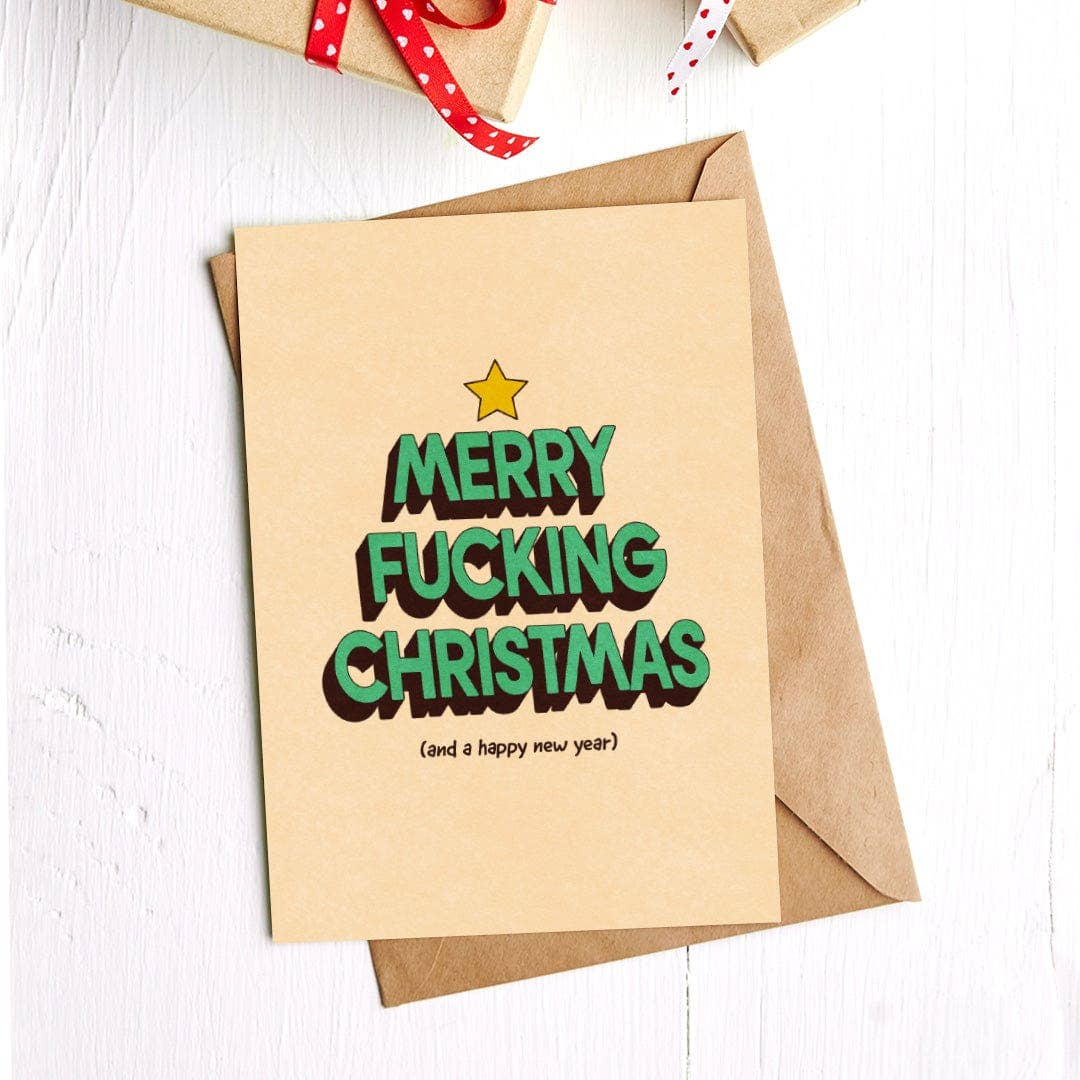 "Merry Fuc*ing Christmas" Greeting Card