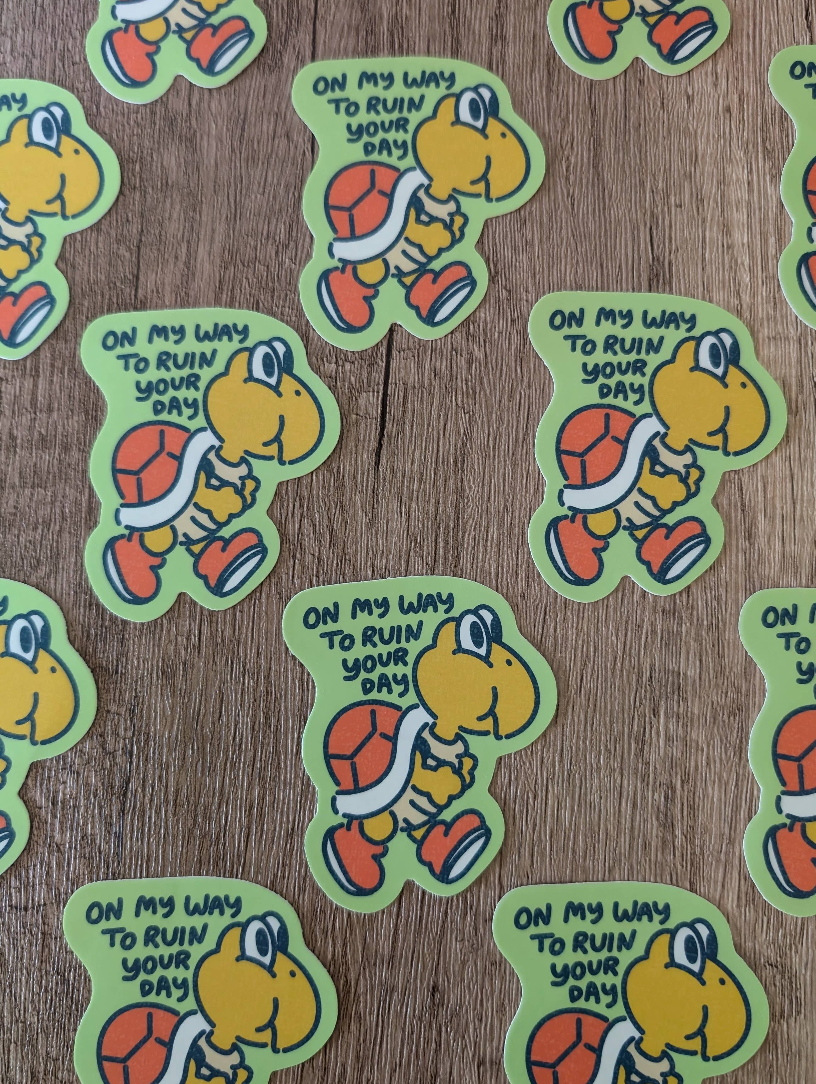 On My Way - Super Mario Video Game Nintendo Vinyl Sticker