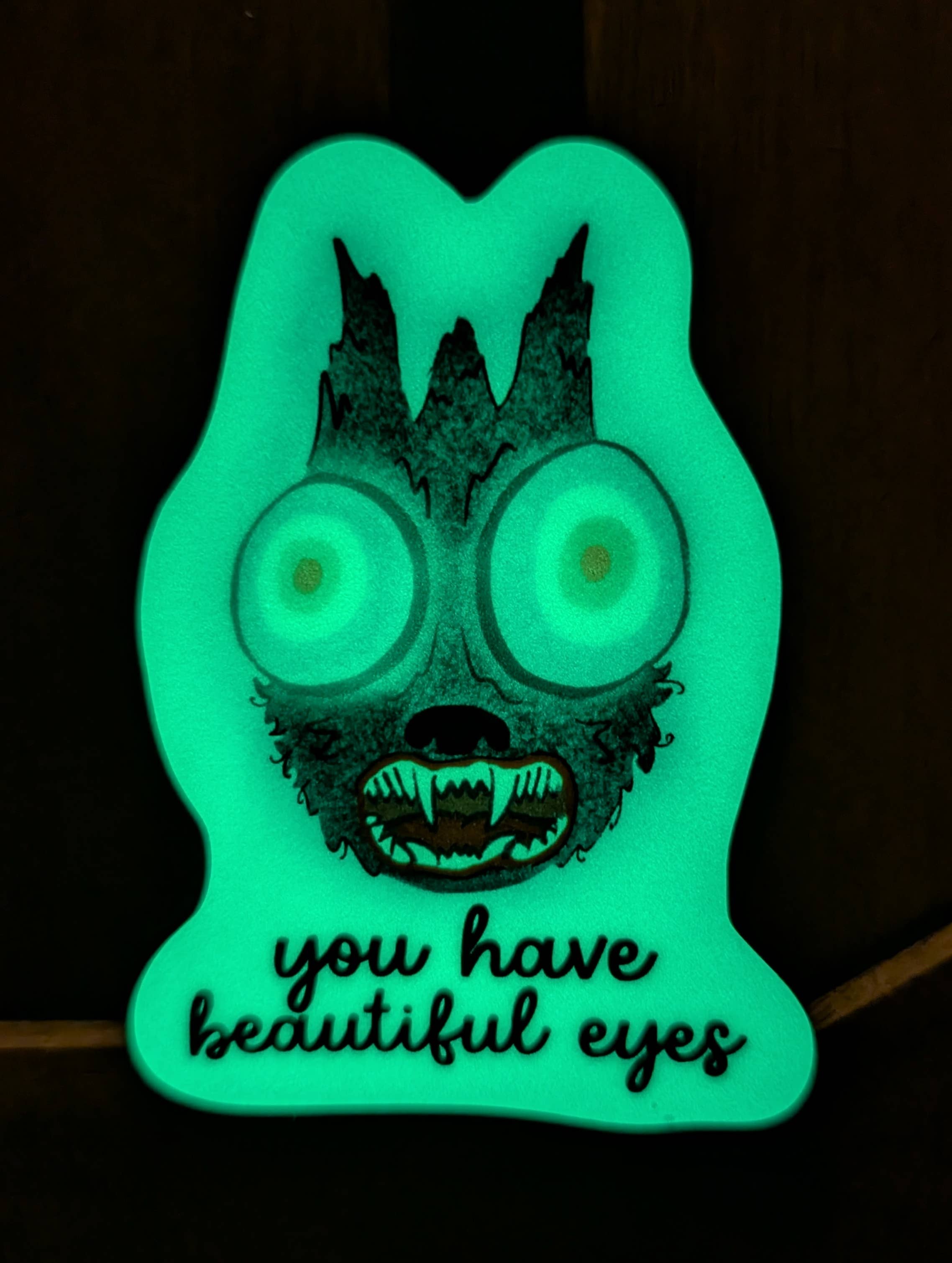 Beautiful Eyes - Glow in the Dark Over the Garden Wall Vinyl Sticker