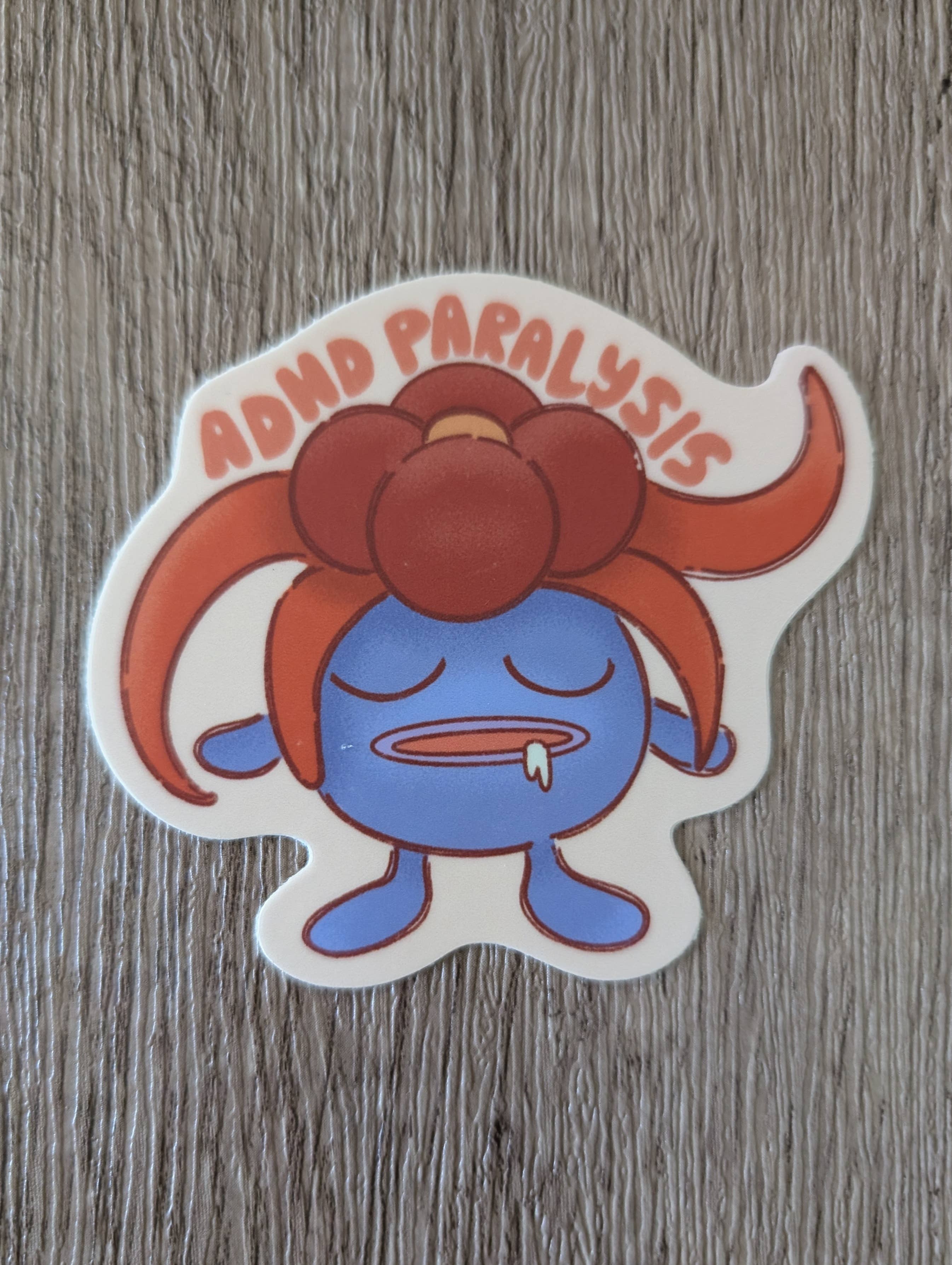 Gloom ADHD Paralysis - Pokémon Nintendo Game Vinyl Sticker