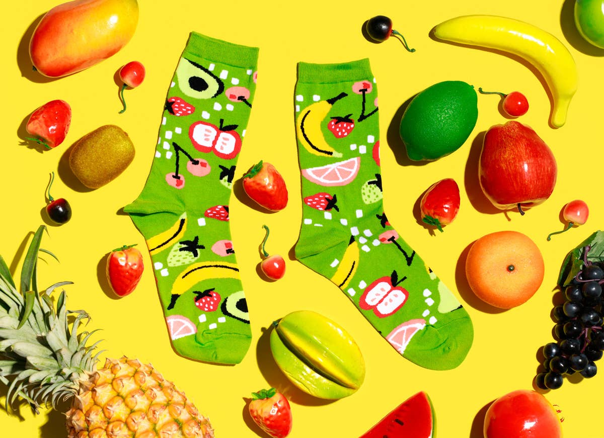Fruits - Small Crew Socks - Food Themed Accessories