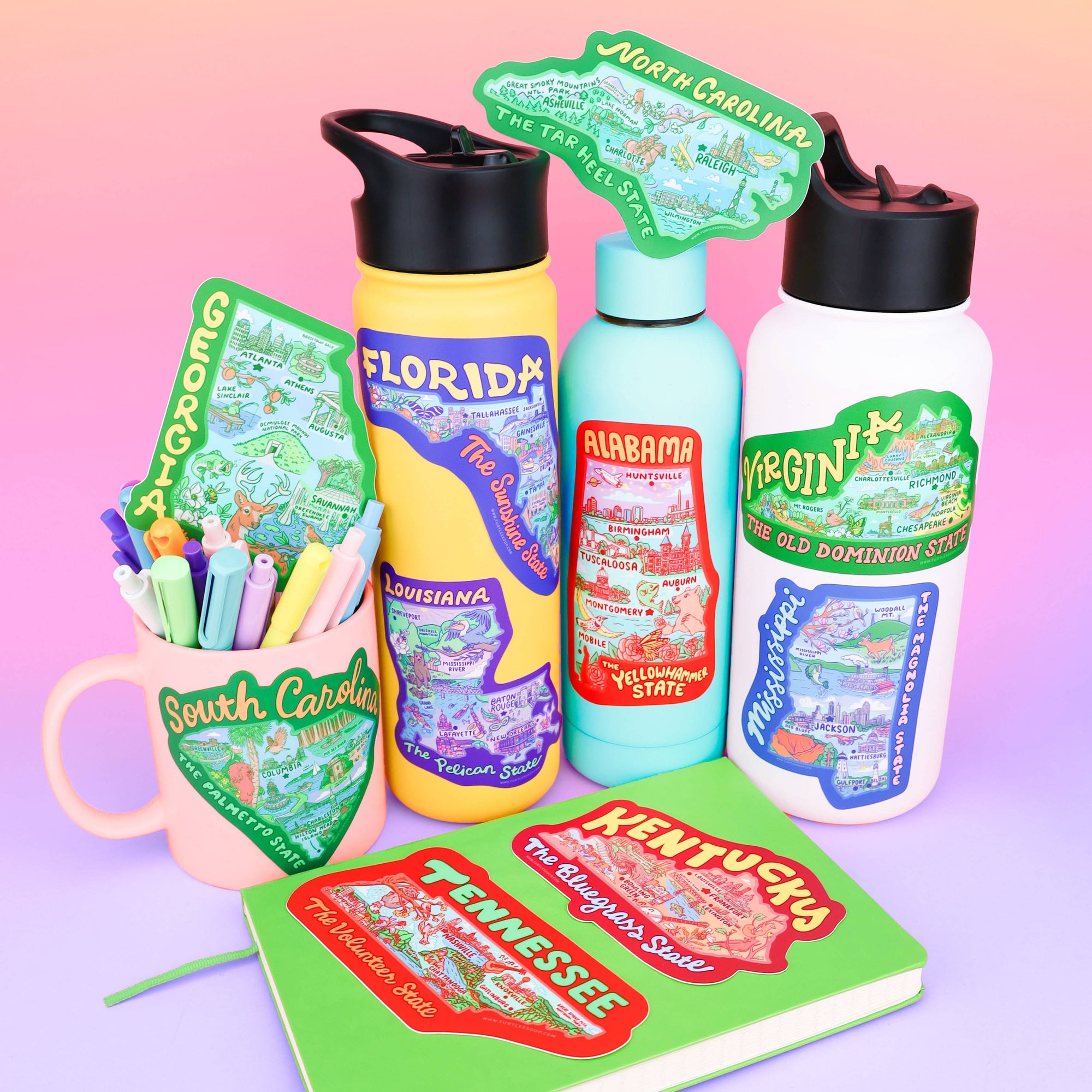 North Carolina Map Tar Heel State Decal Vinyl Sticker