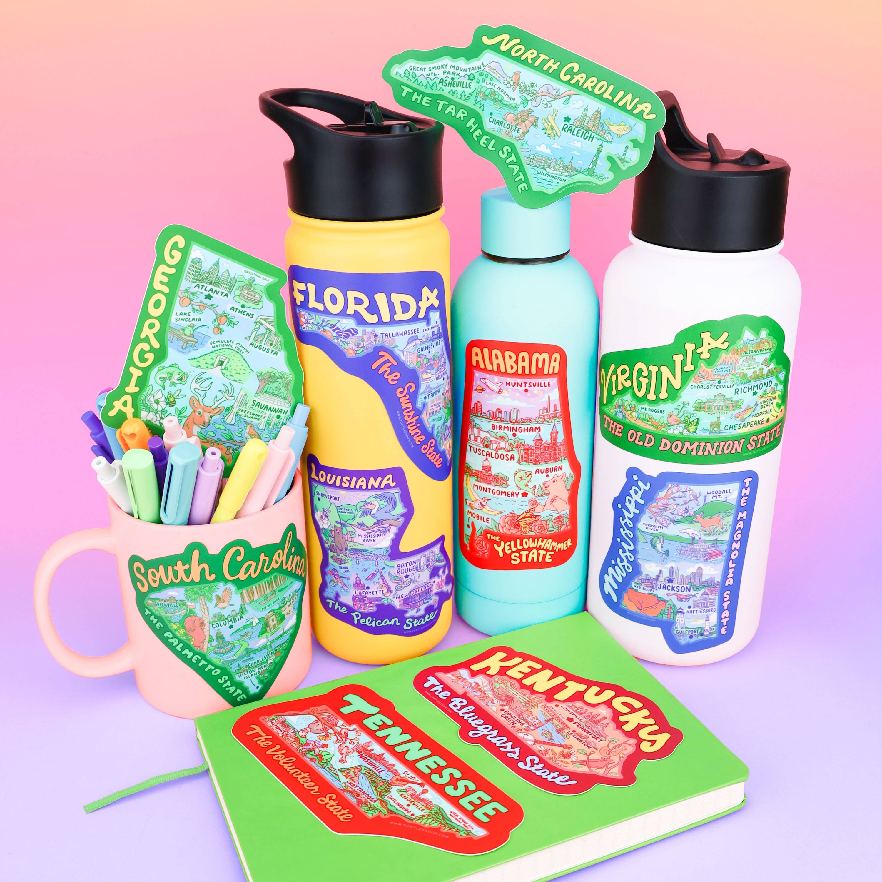 North Carolina Map Tar Heel State Decal Vinyl Sticker