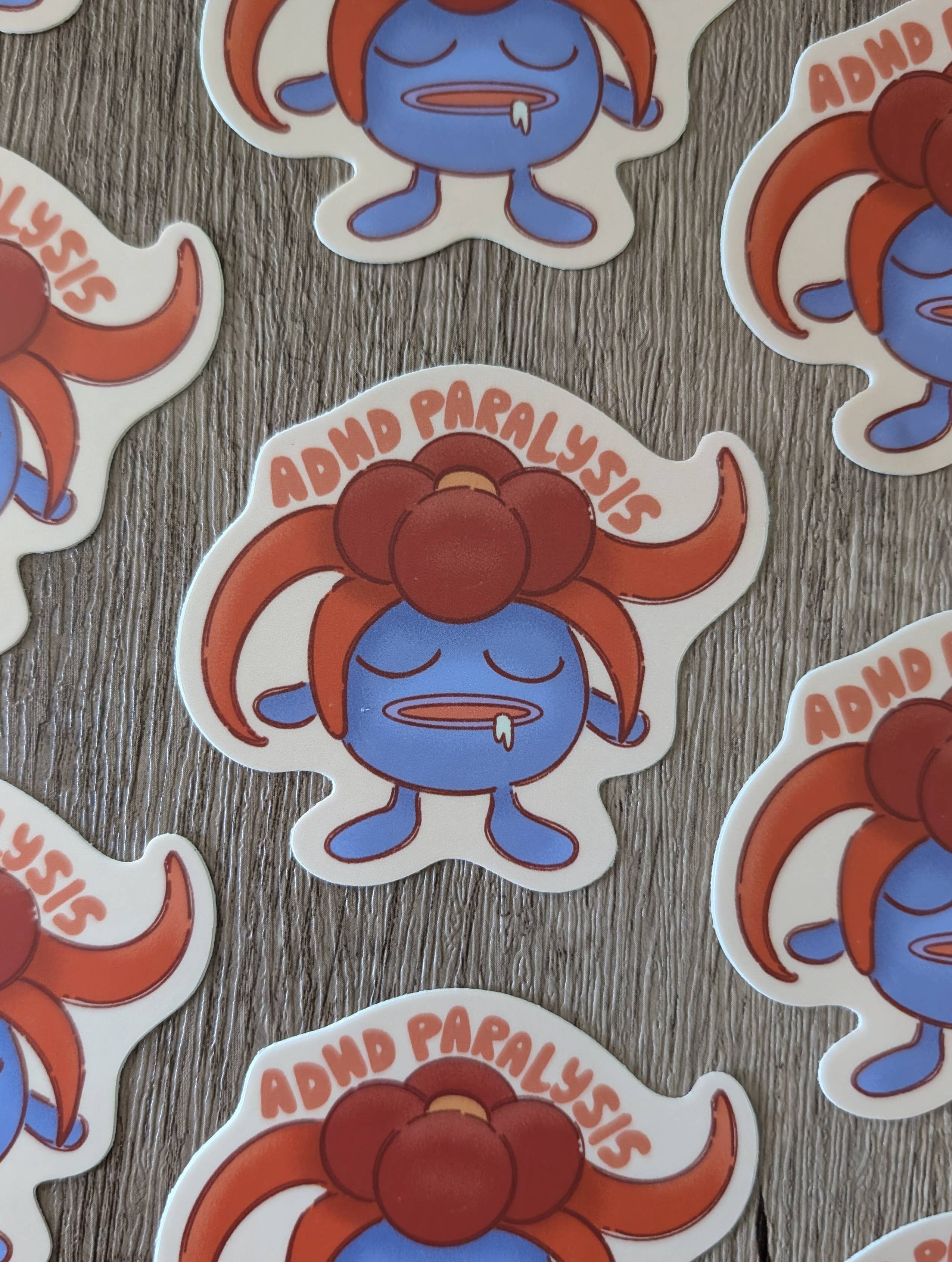 Gloom ADHD Paralysis - Pokémon Nintendo Game Vinyl Sticker