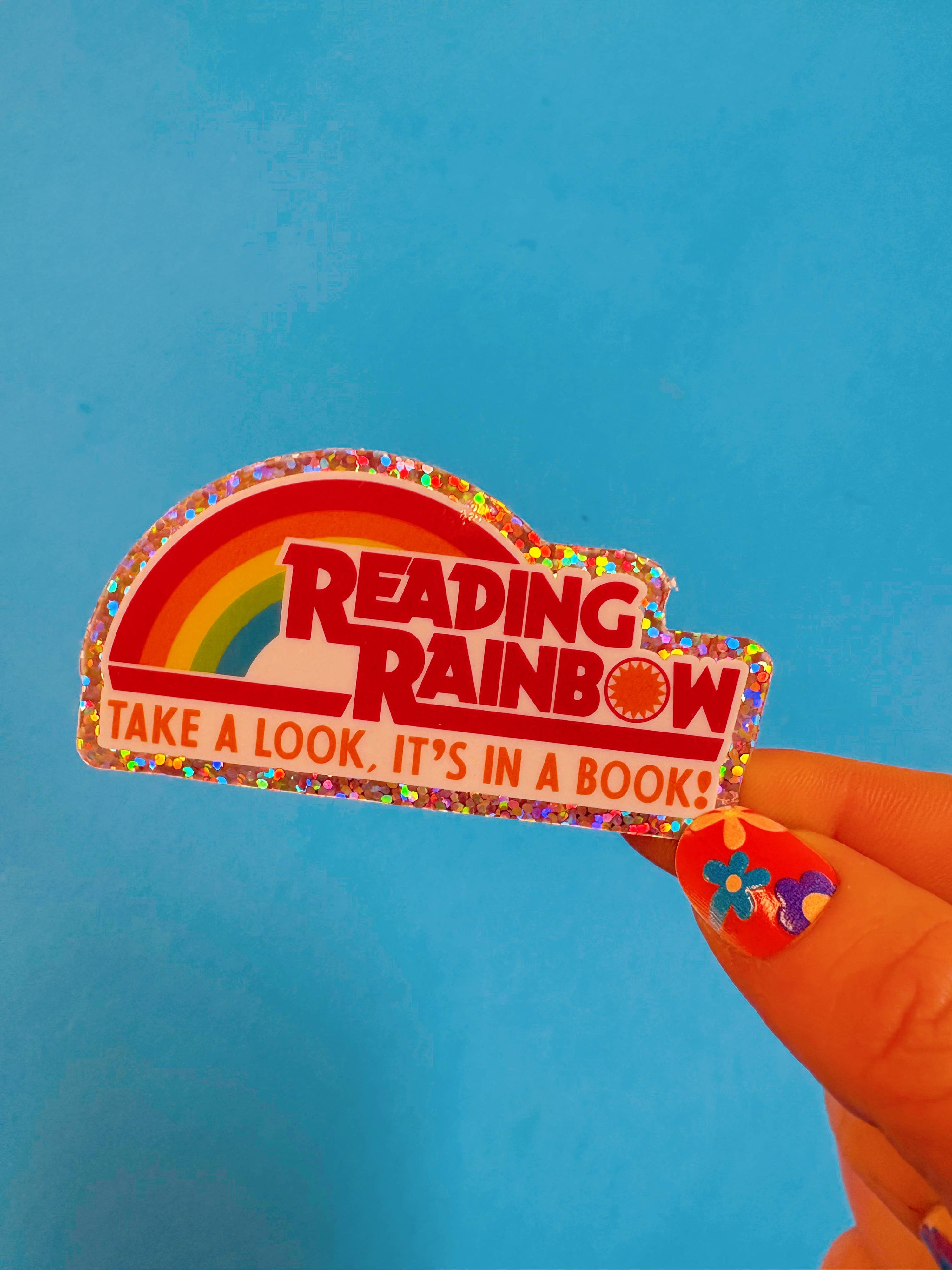 Reading Rainbow Sticker | Retro 90s Nostalgia for Book Lover