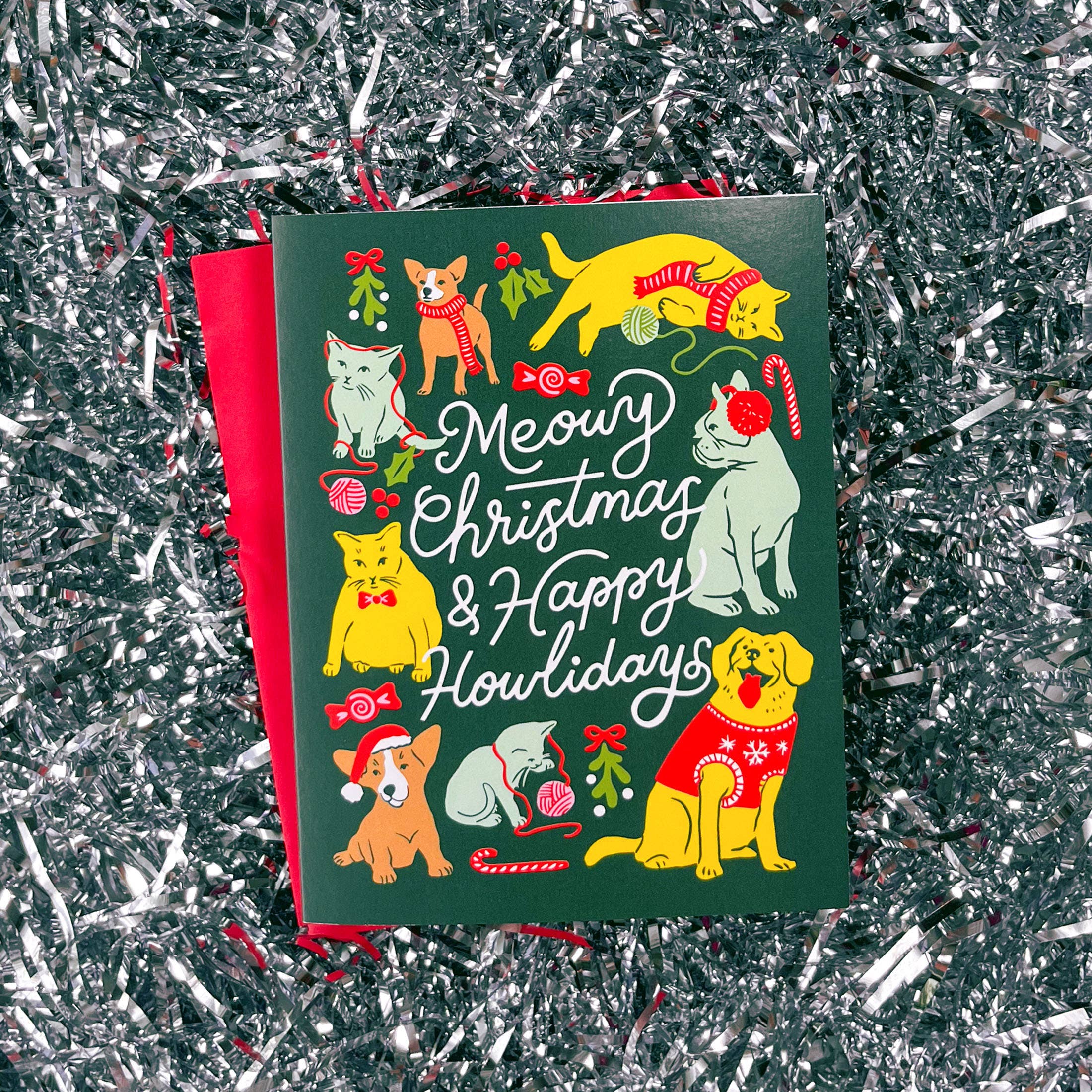 Meowy Howlidays A2 Card