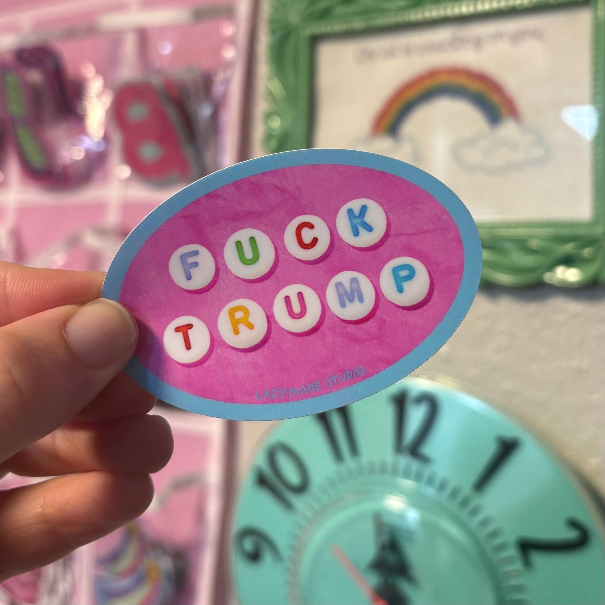 Fuck Trump Waterproof Sticker