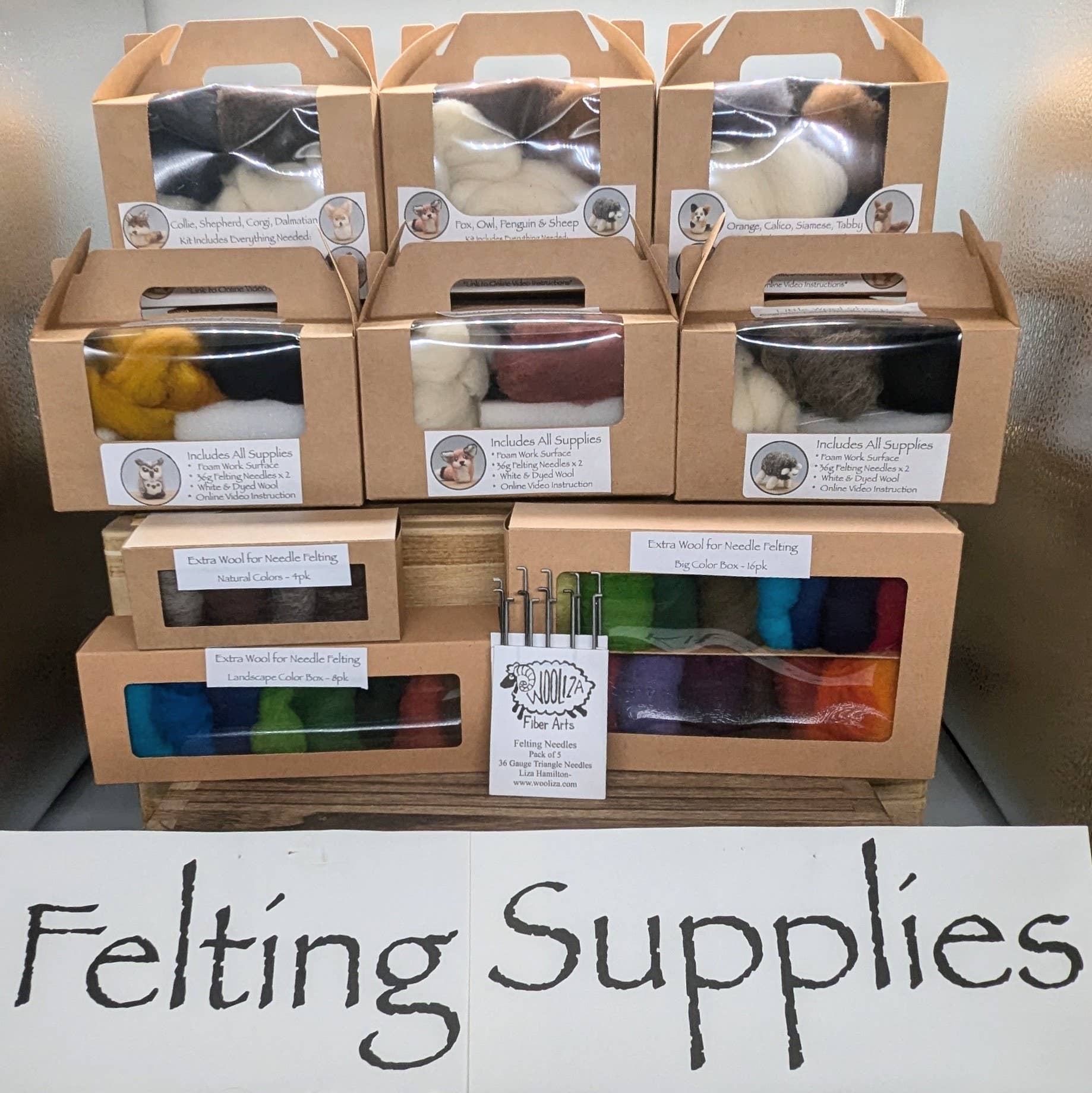 Small Size - Extra Wool Color Box- Five Color Options