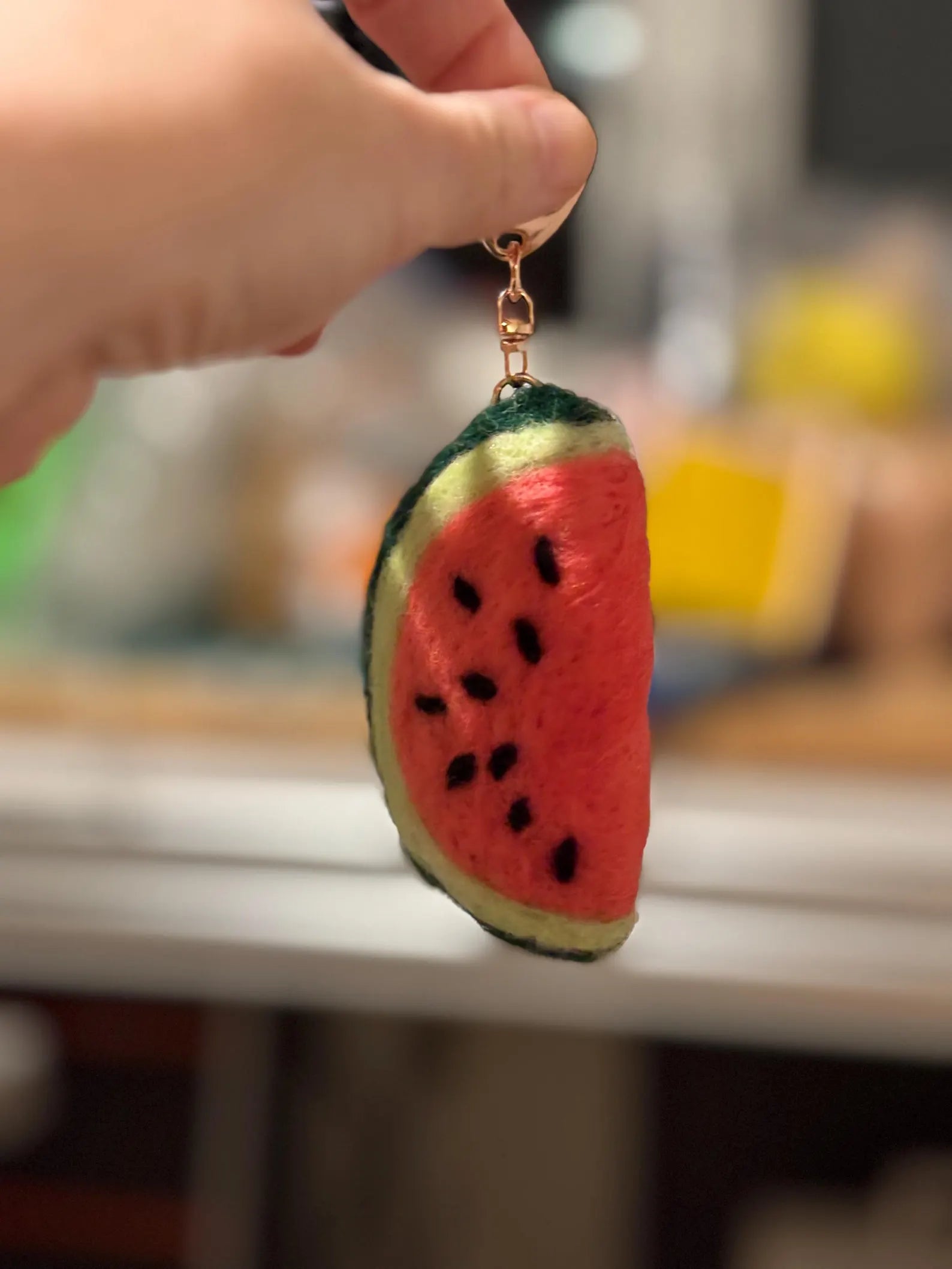 Watermelon Slice Bag Charm